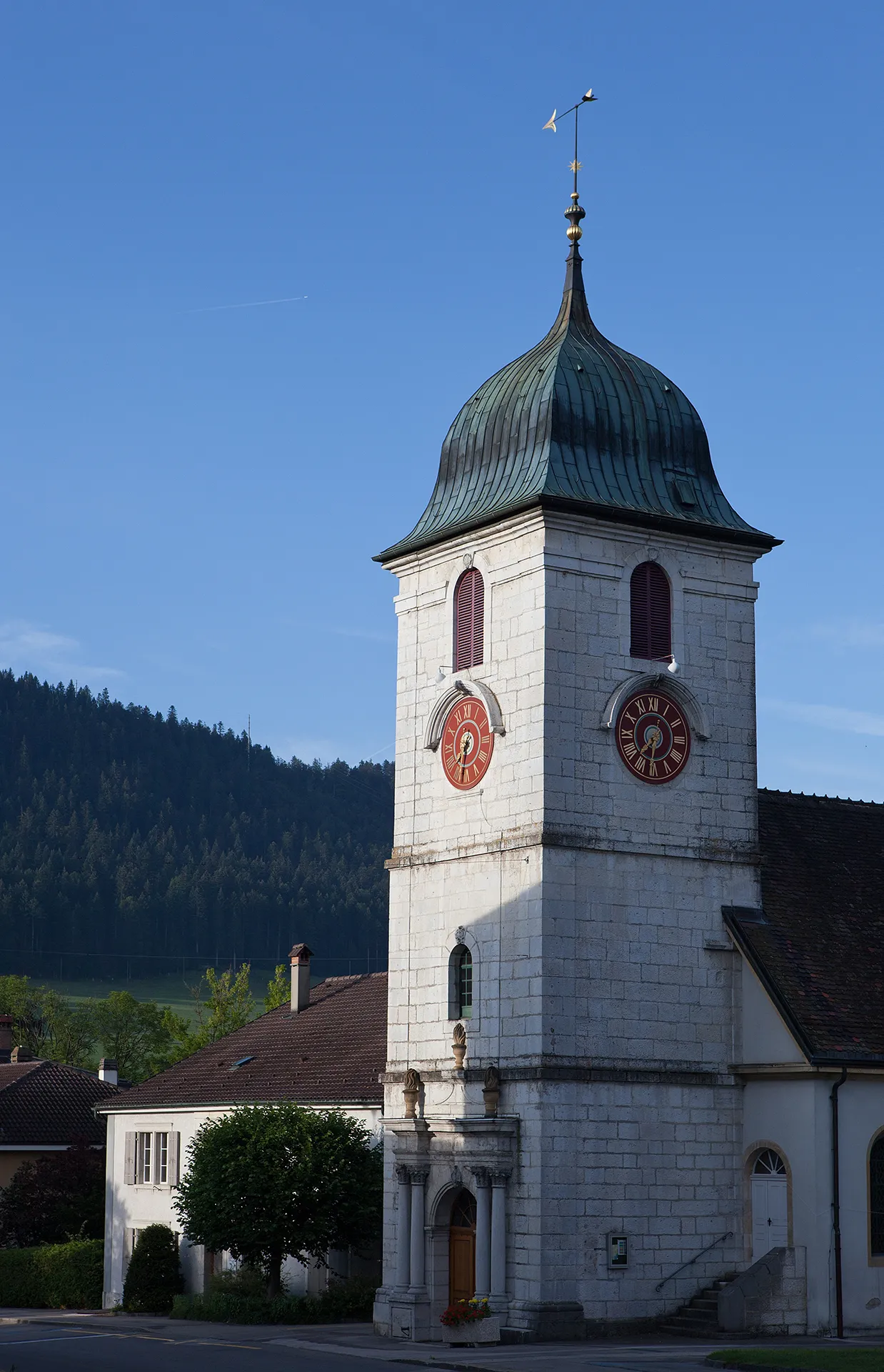 Photo showing: Reformierte Kirche in Couvet