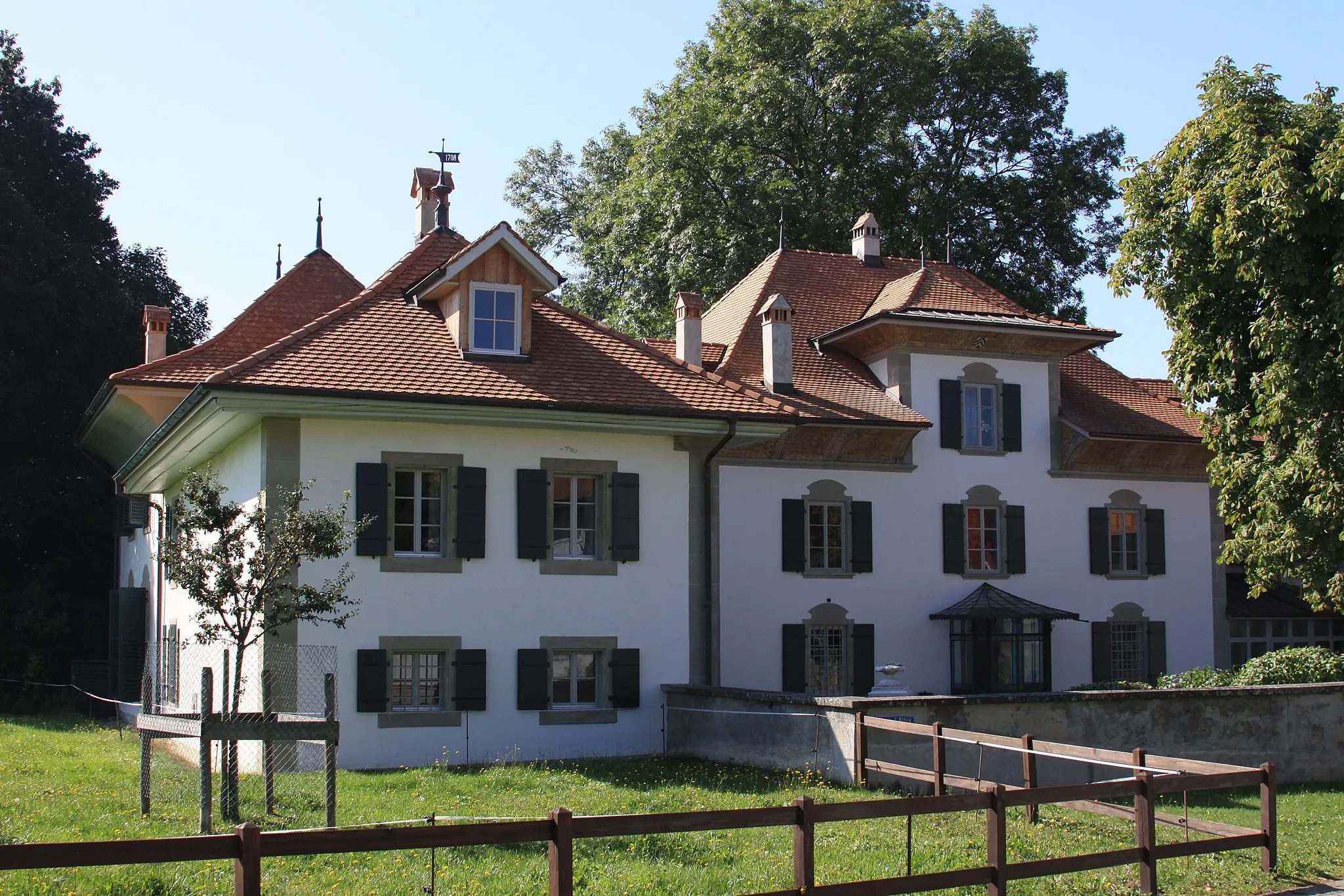 Photo showing: Manor house d'Affry and Studio of the Sculptress Marcello, Place d'Affry 7, Givisiez, Switzerland