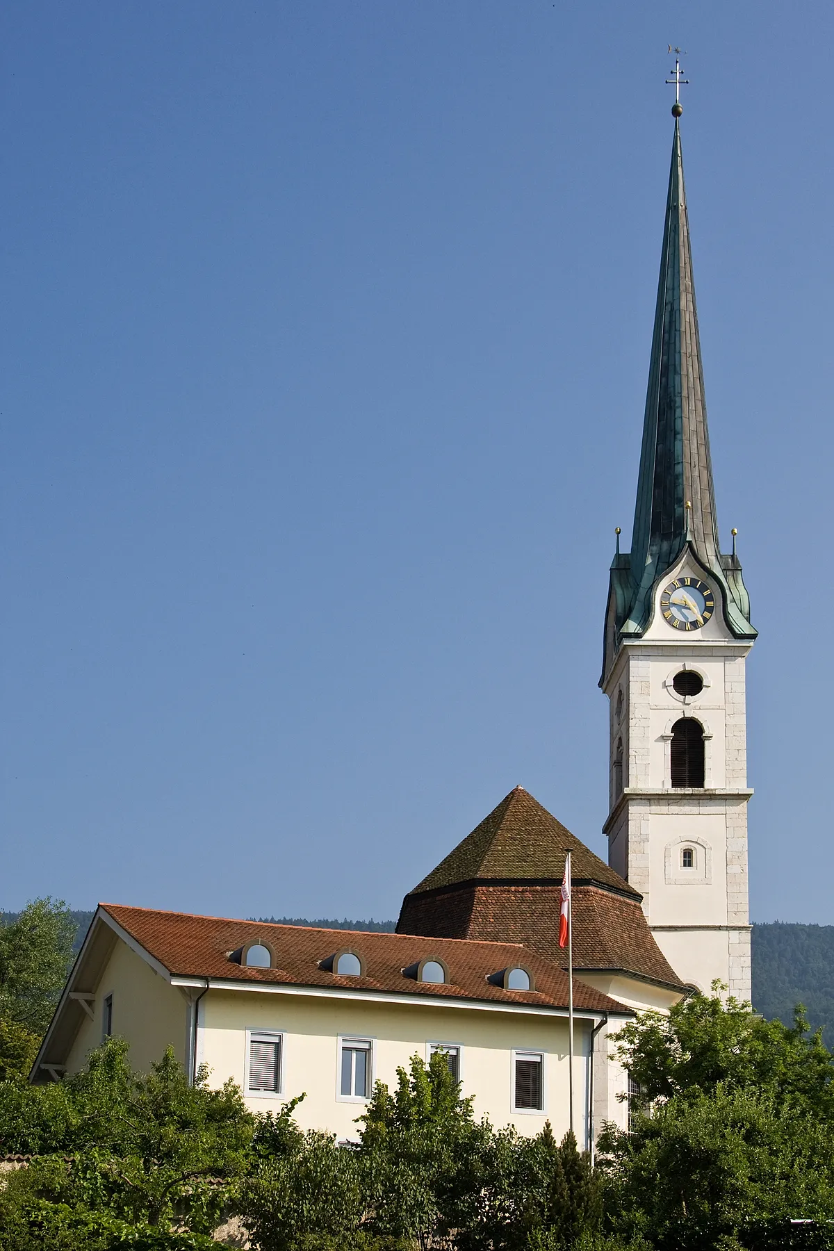Photo showing: Pfarrkirche St. Eusebius (1805-1812) in Grenchen (SO)