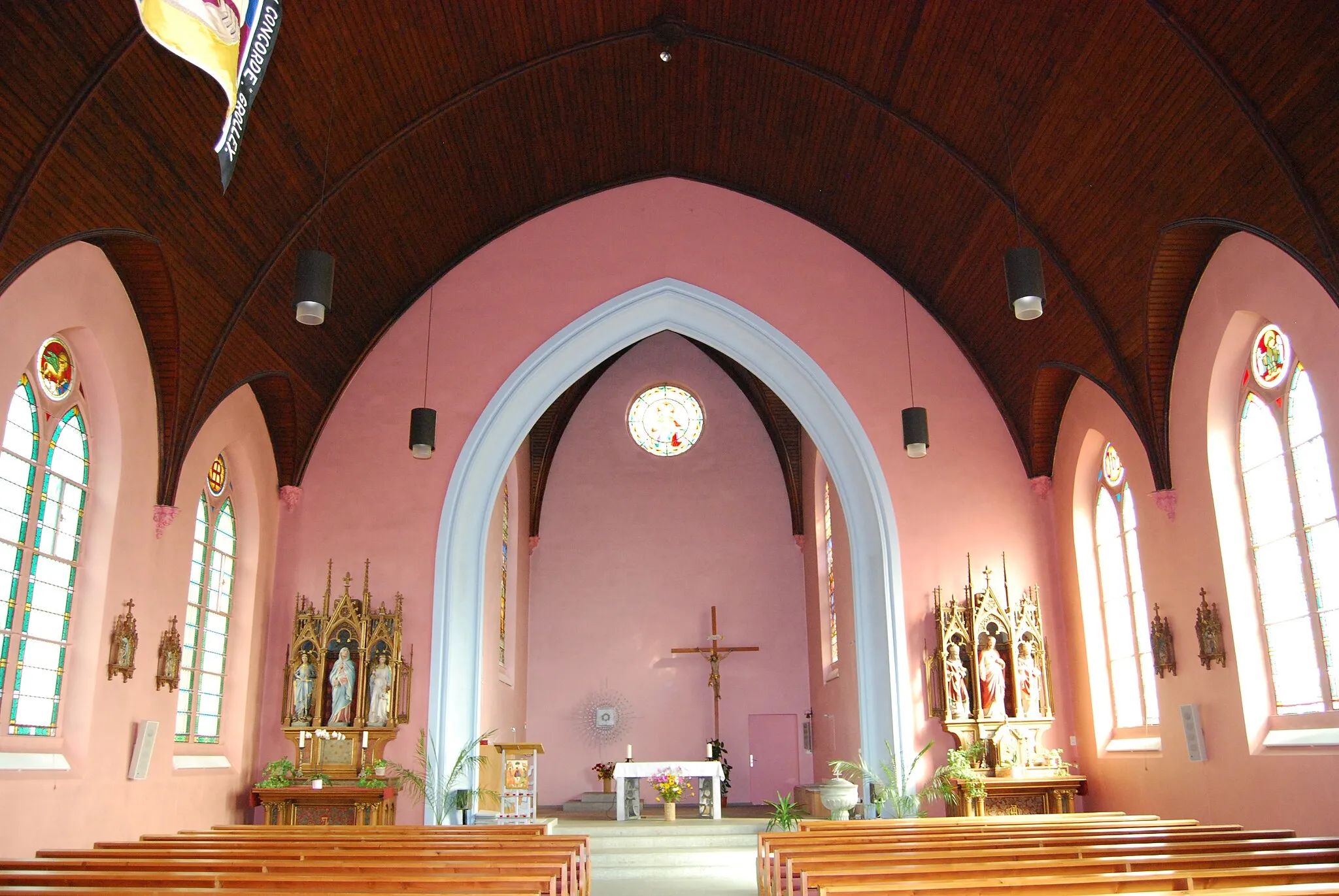 Photo showing: Catholic Church of Grolley, canton of Fribourg, Switzerland