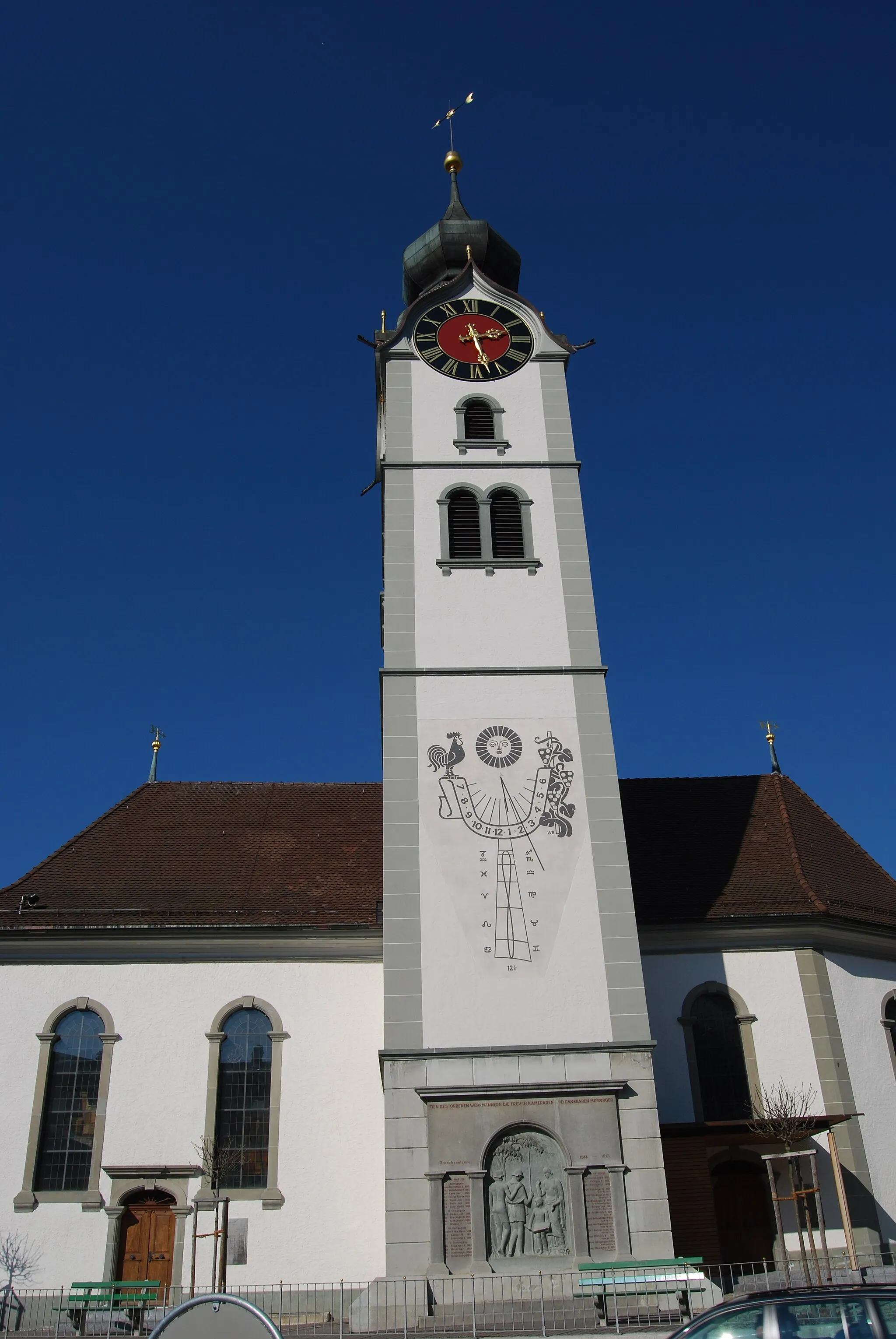 Photo showing: Protestant Church of Huttwil, canton of Bern, Switzerland
