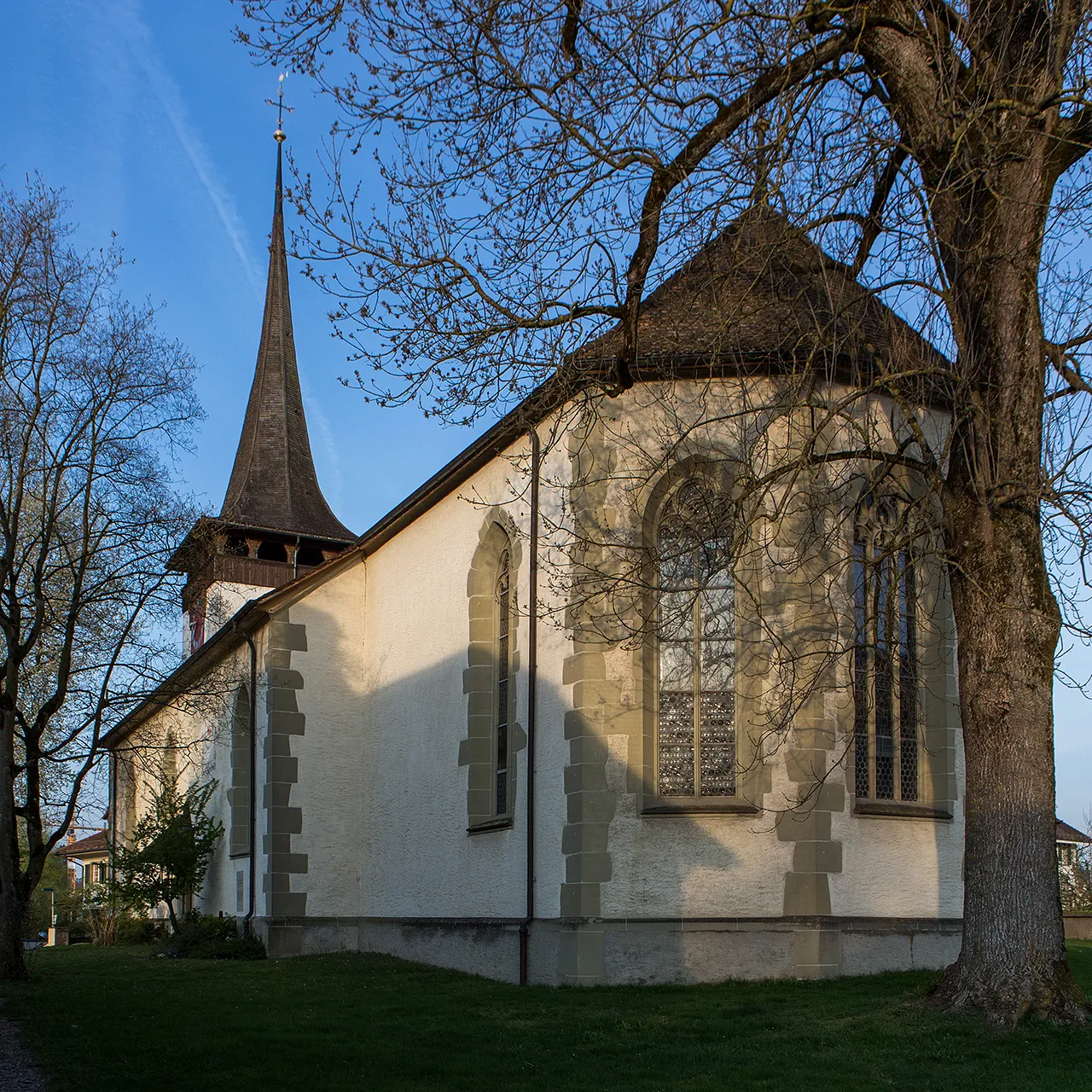 Photo showing: Die reformierte Kirche in Jegenstorf (BE)