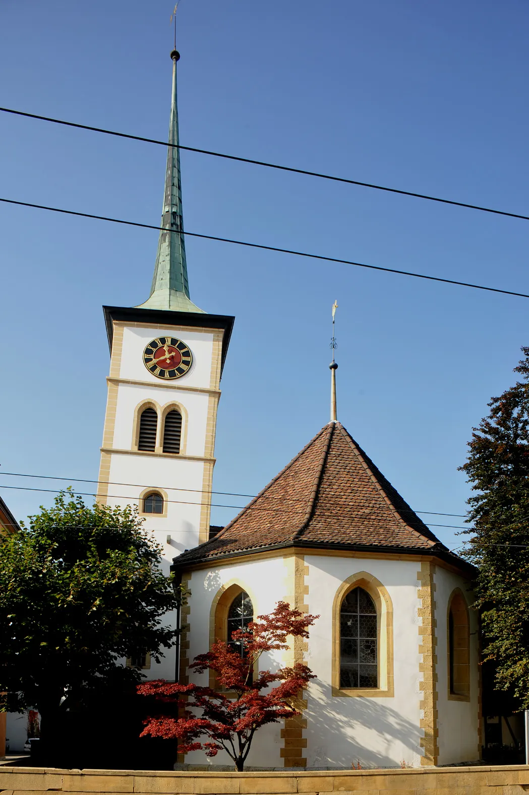 Photo showing: Church in Nidau; Berne, Switzerland.