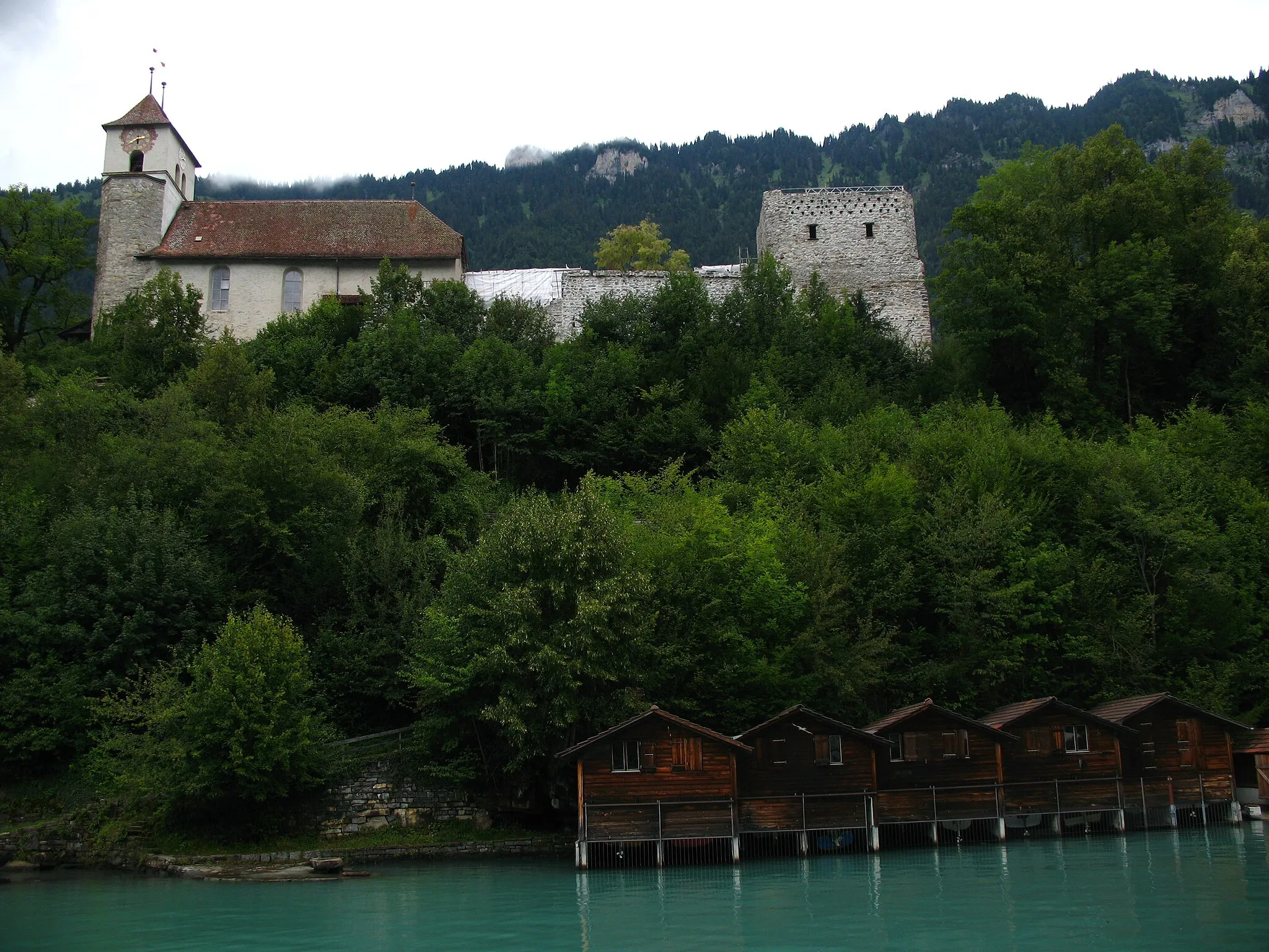 Photo showing: The church of Ringgenberg, Switzerland