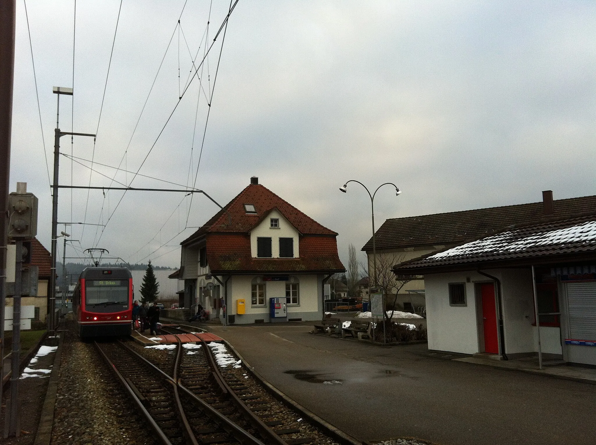 Photo showing: Railway station Roggwil