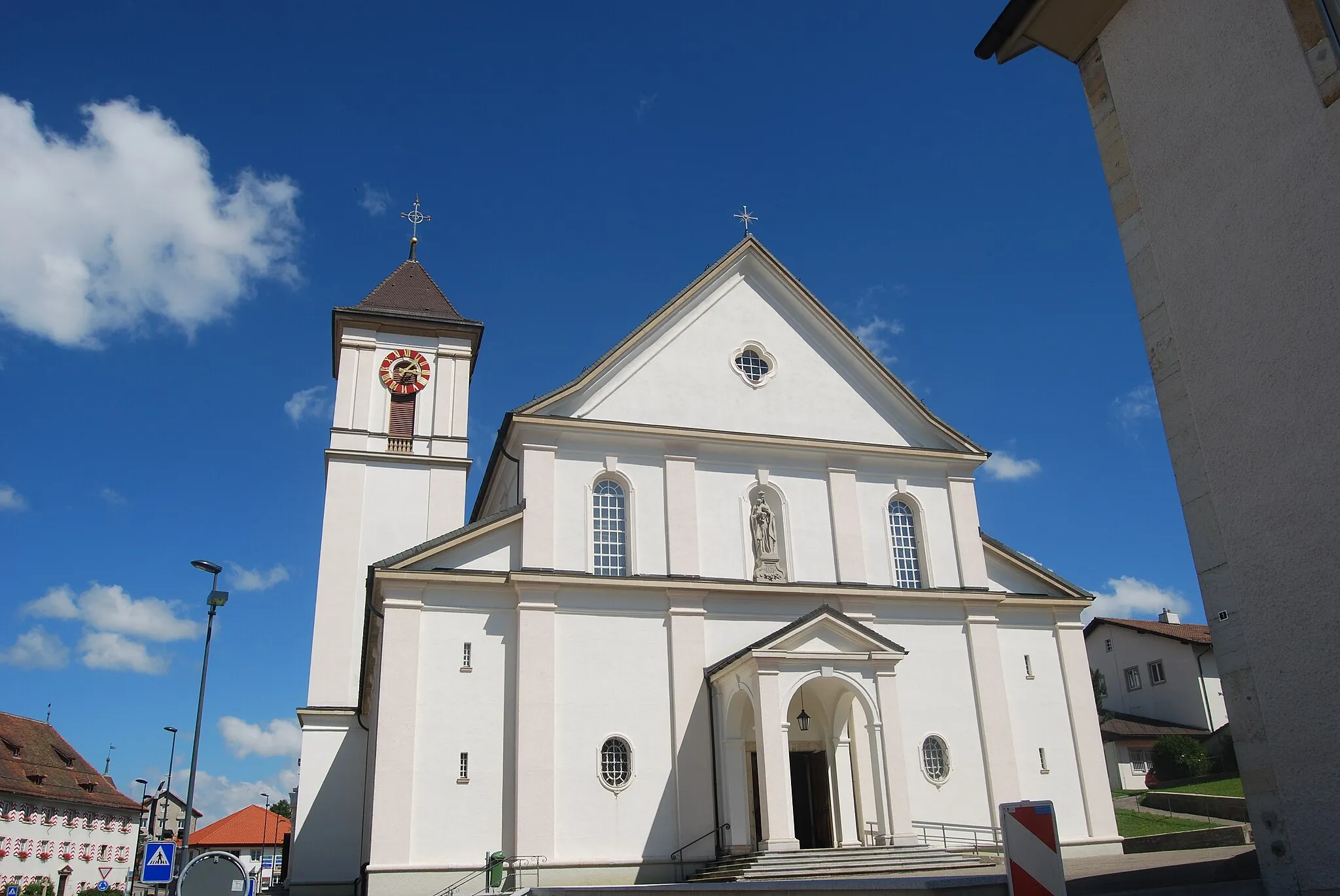 Photo showing: Catholic church of Saignelégier, canton of Jura, Switzerland