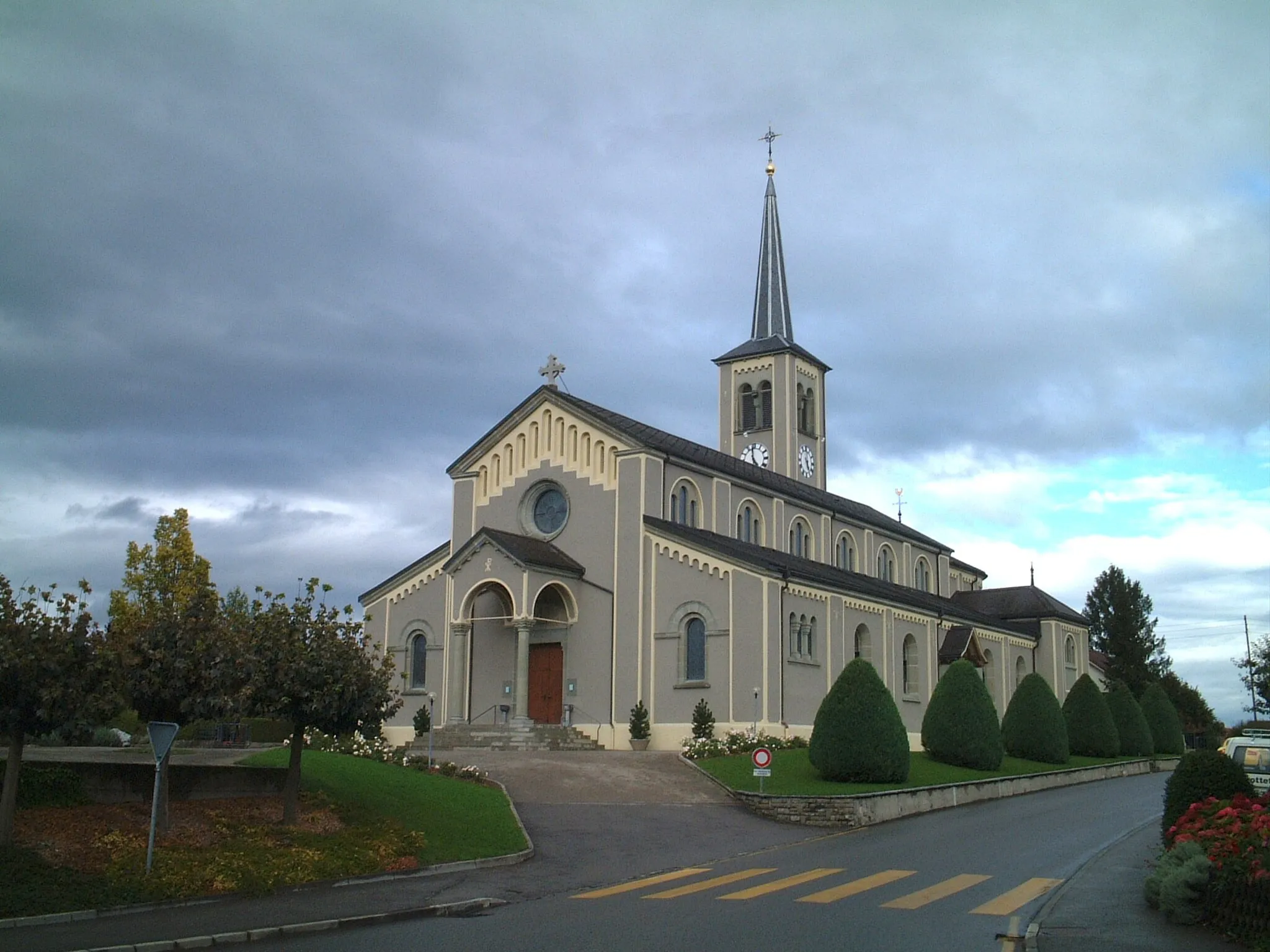 Photo showing: Schmitten, a village in the canton of Fribourg, Switzerland.