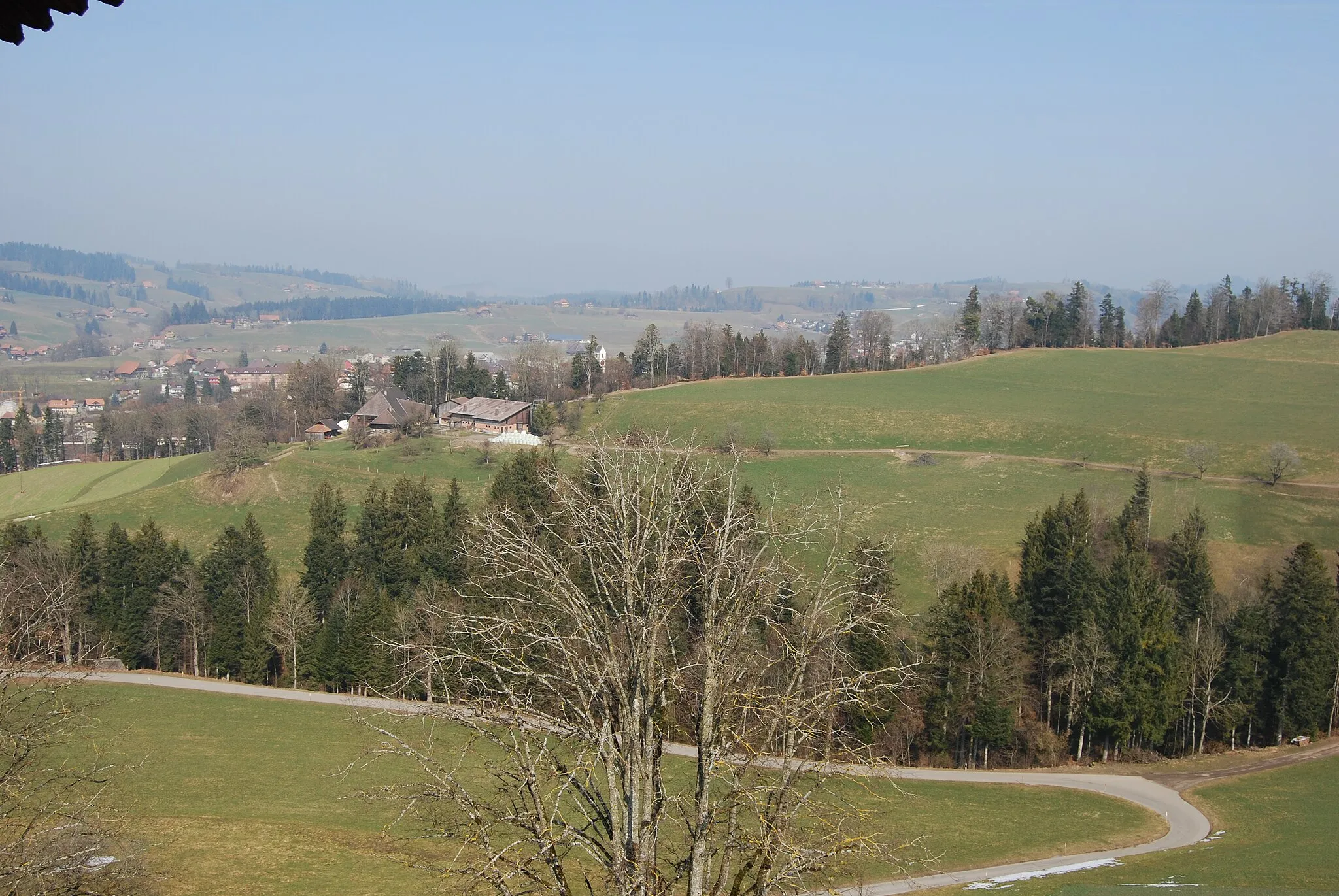 Photo showing: Sumiswald, view from the tower of Castle Trachselwald, canton of Bern, Switzerland
