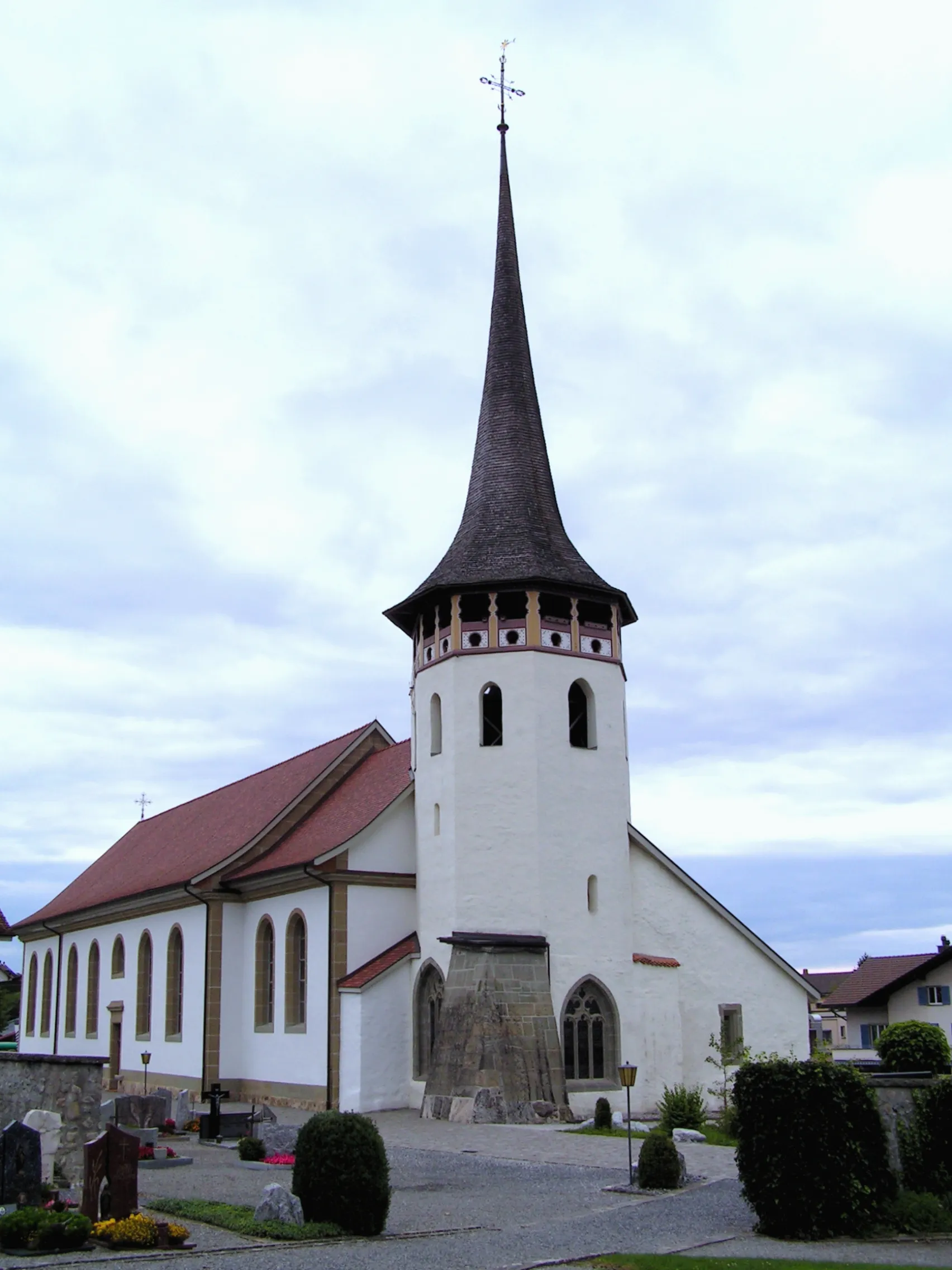 Photo showing: Kirchweg 3, Tafers. Église Saint-Martin.