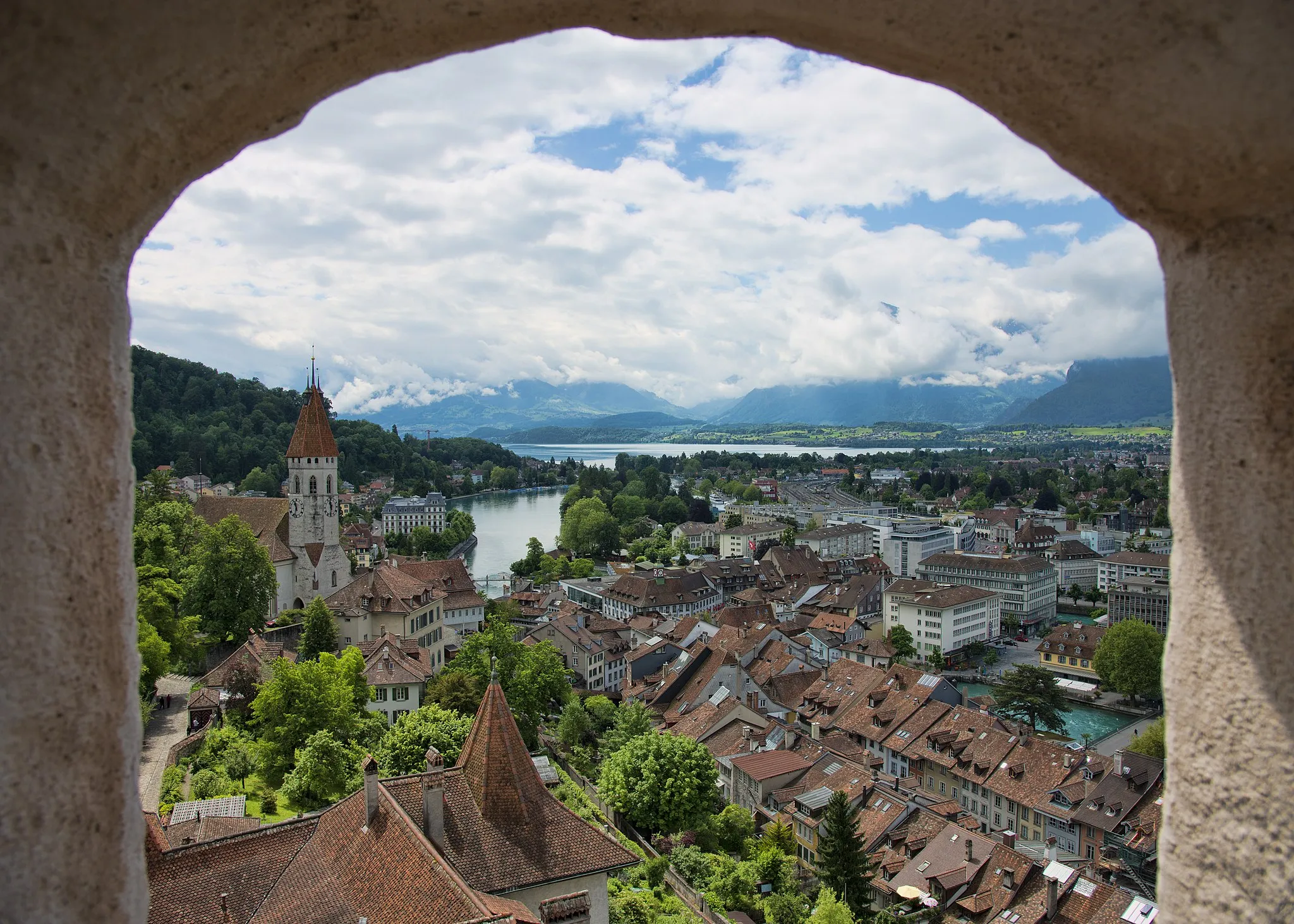 Photo showing: thun switzerland thun castle view 2012