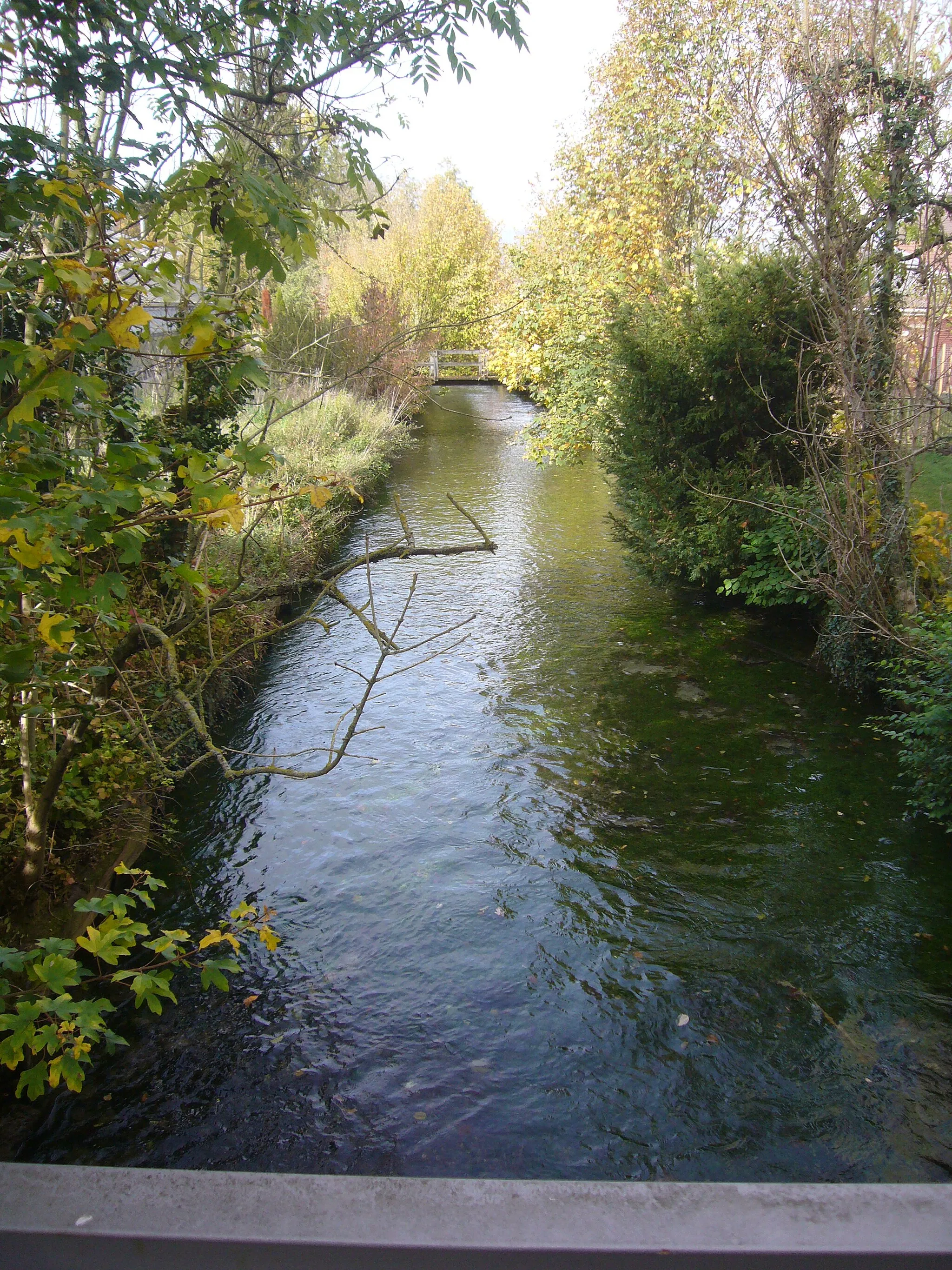 Photo showing: Mühle Landshut in Utzenstorfː Mühlekanal Abfluss Nord