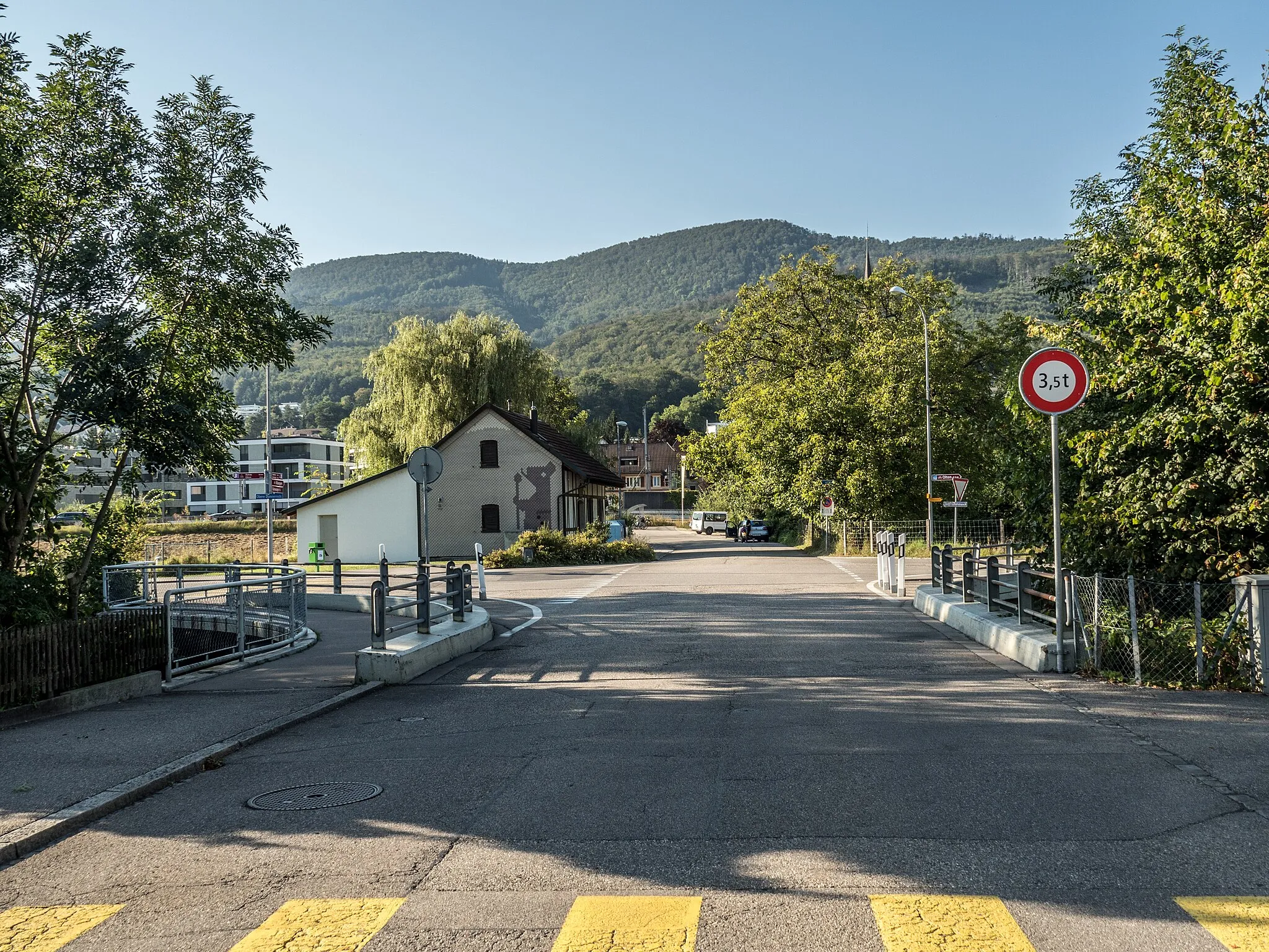 Photo showing: Mittelgäustrasse Road Bridge over the Dünnern River, Wangen bei Olten, Canton of Solothurn, Switzerland