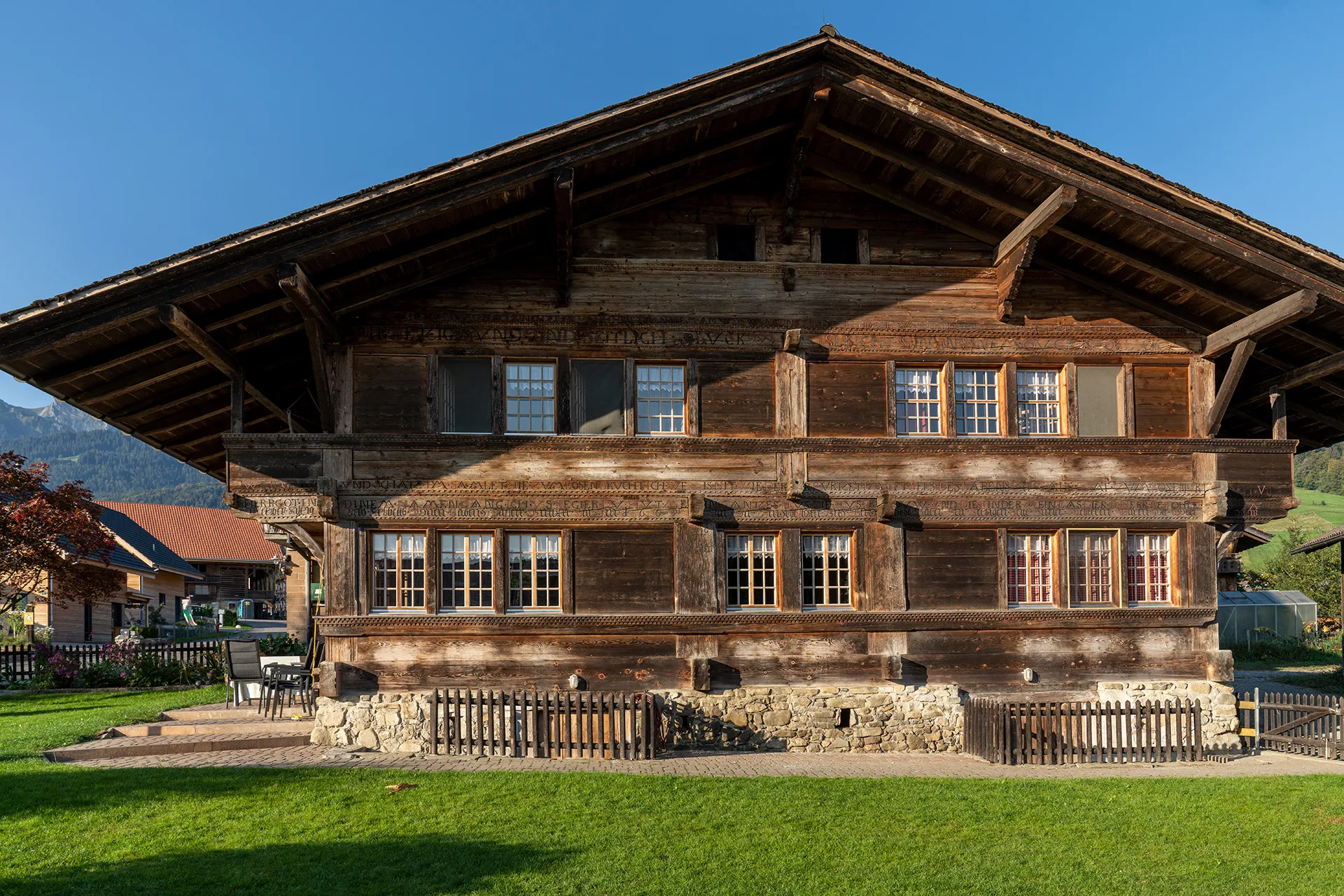 Photo showing: Bauernhaus in Mettlen bei Wattenwil (BE)