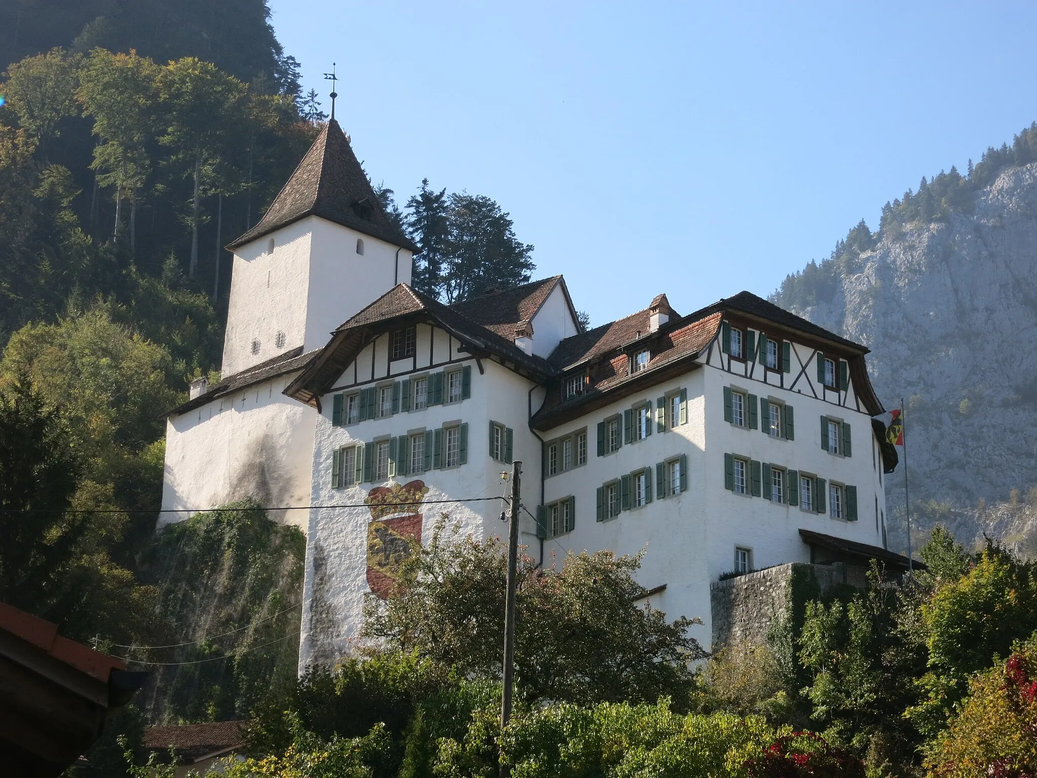 Photo showing: Schloss Wimmis BE, Schweiz