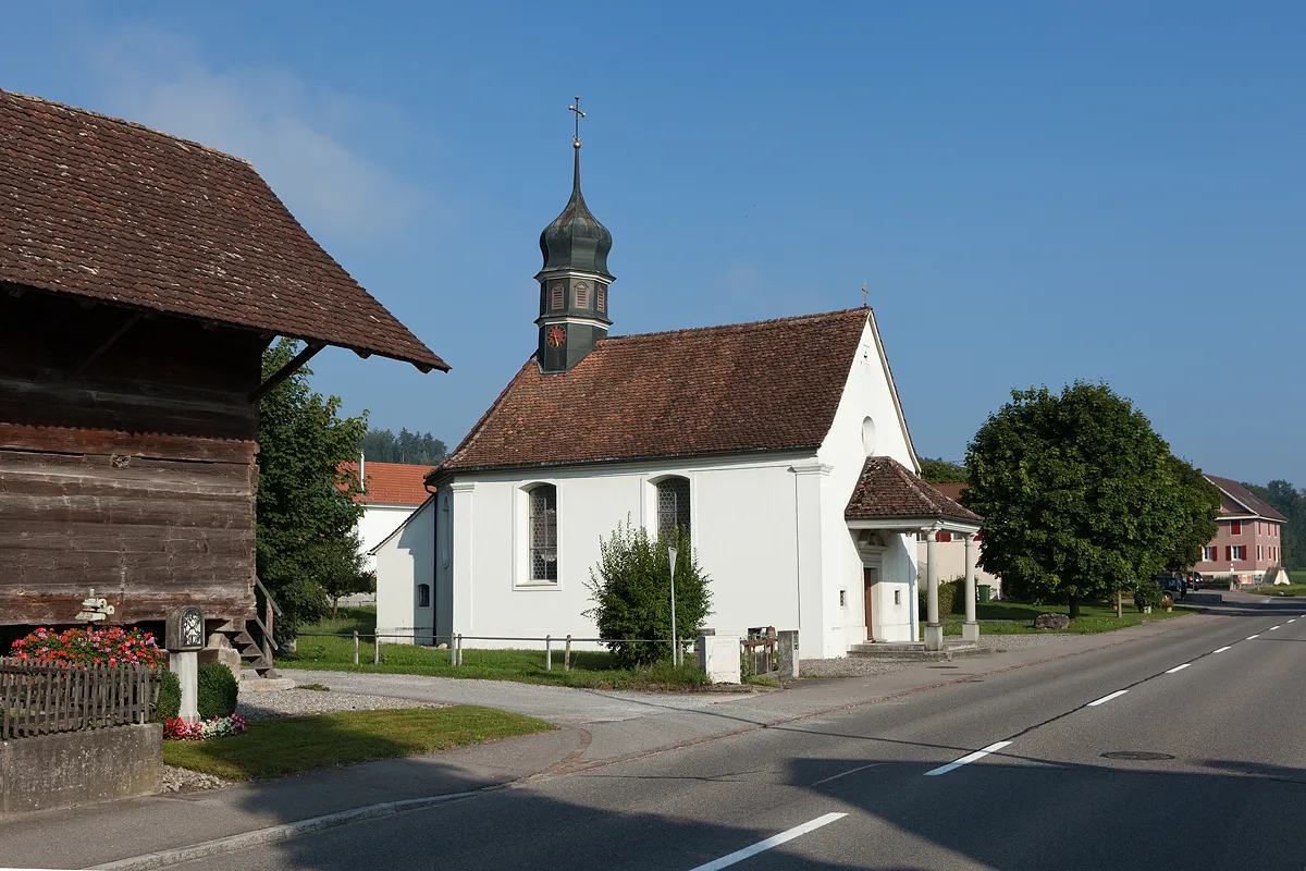 Photo showing: St. Josephskapelle in Rüstenschwil (Auw AG) - Kulturgüterschutz Nr. 9824