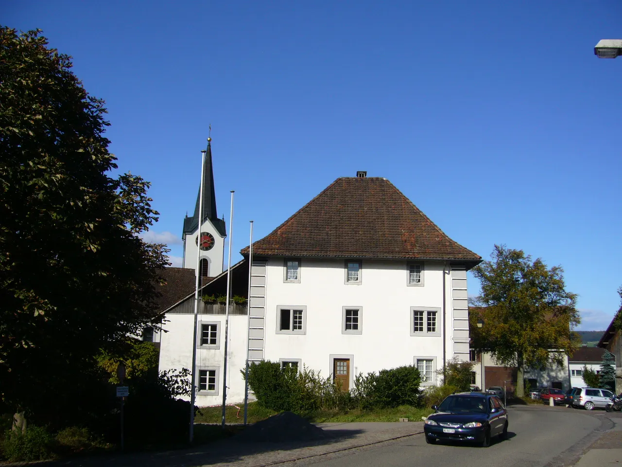 Photo showing: Vogthaus in Ehrendingen, Canton of Aargau, Switzerland. Picture taken by Peter Berger, October 7, 2006.