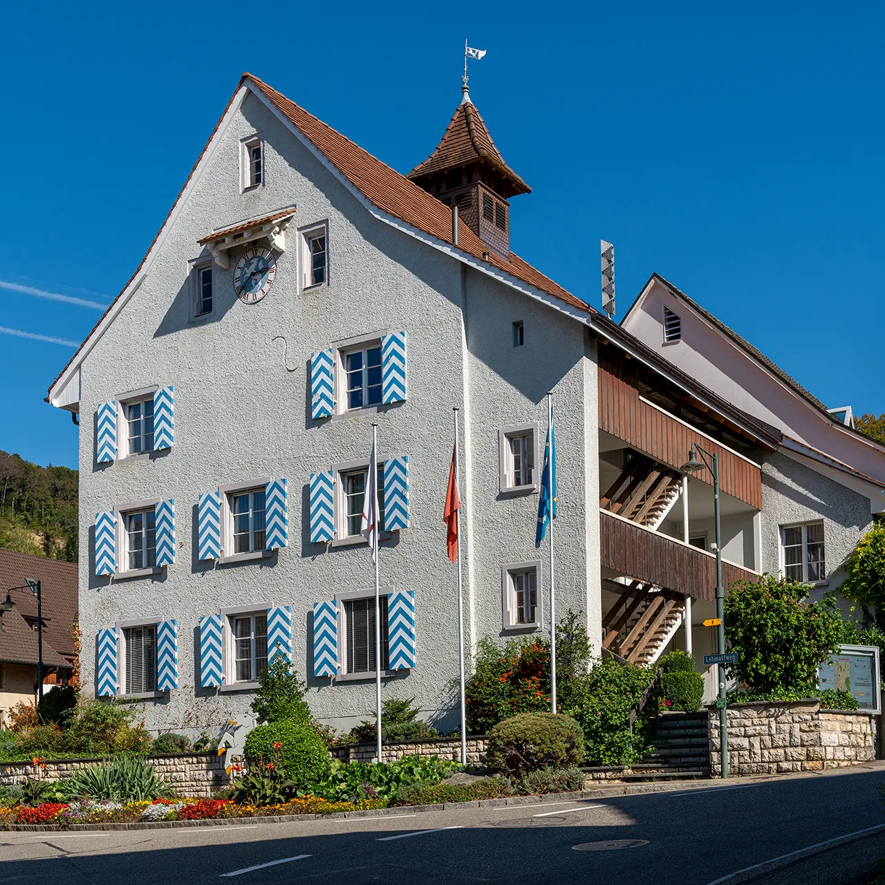 Photo showing: Gemeindeverwaltung im Dorfzentrum von Füllinsdorf (BL)