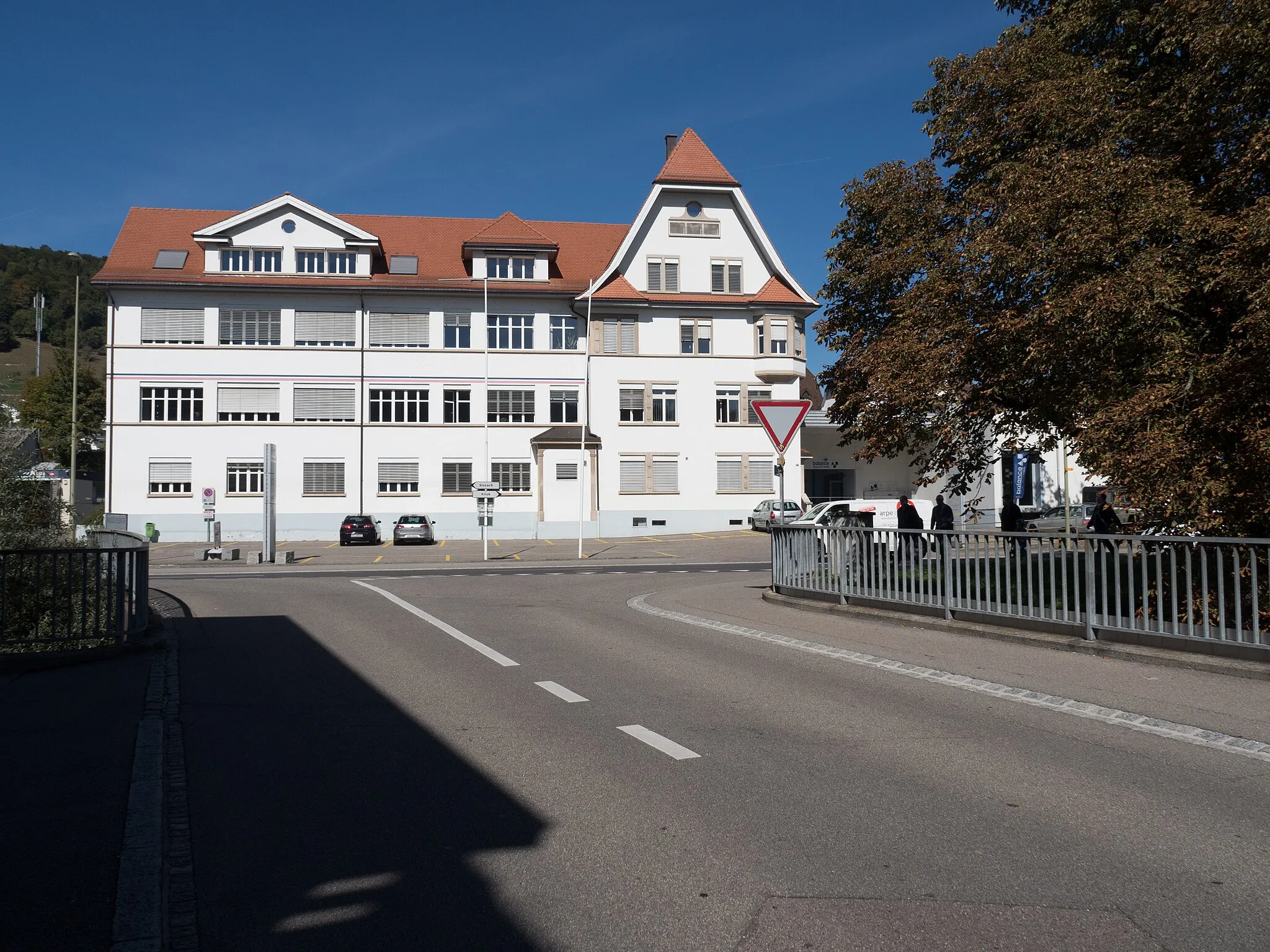 Photo showing: Rohrbachweg Road Bridge over the Ergolz River, Gelterkinden, Canton of Basel-Landschaft, Switzerland