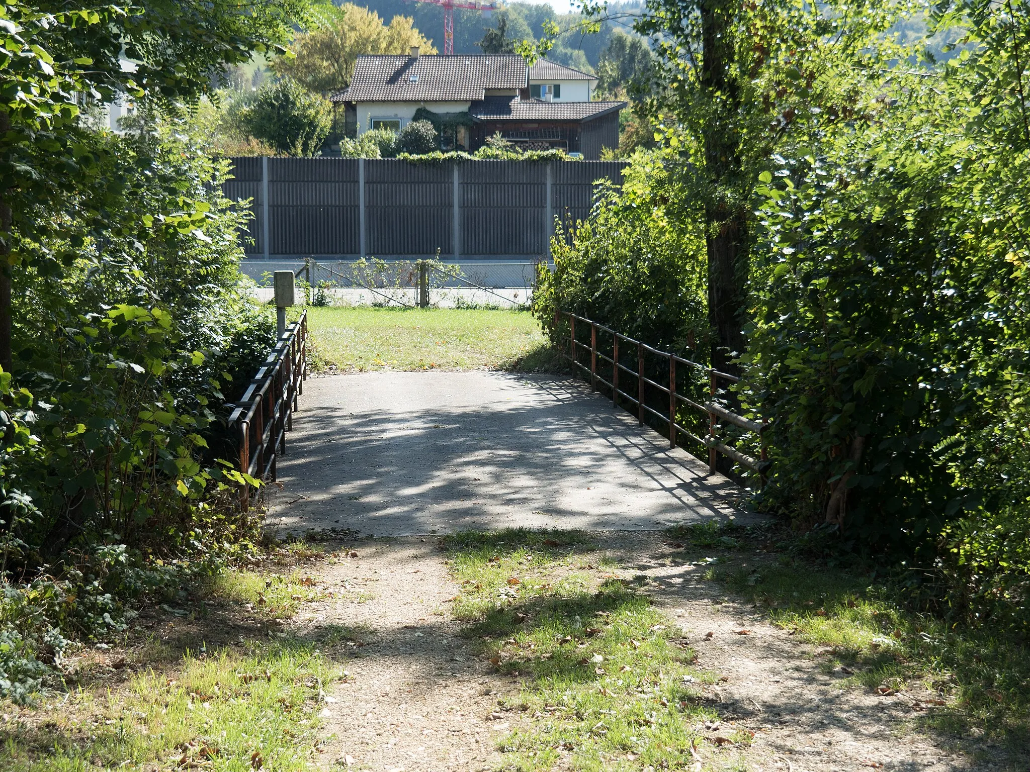 Photo showing: Field Road Bridge over the Ergolz River, Itingen, Canton of Basel-Landschaft, Switzerland