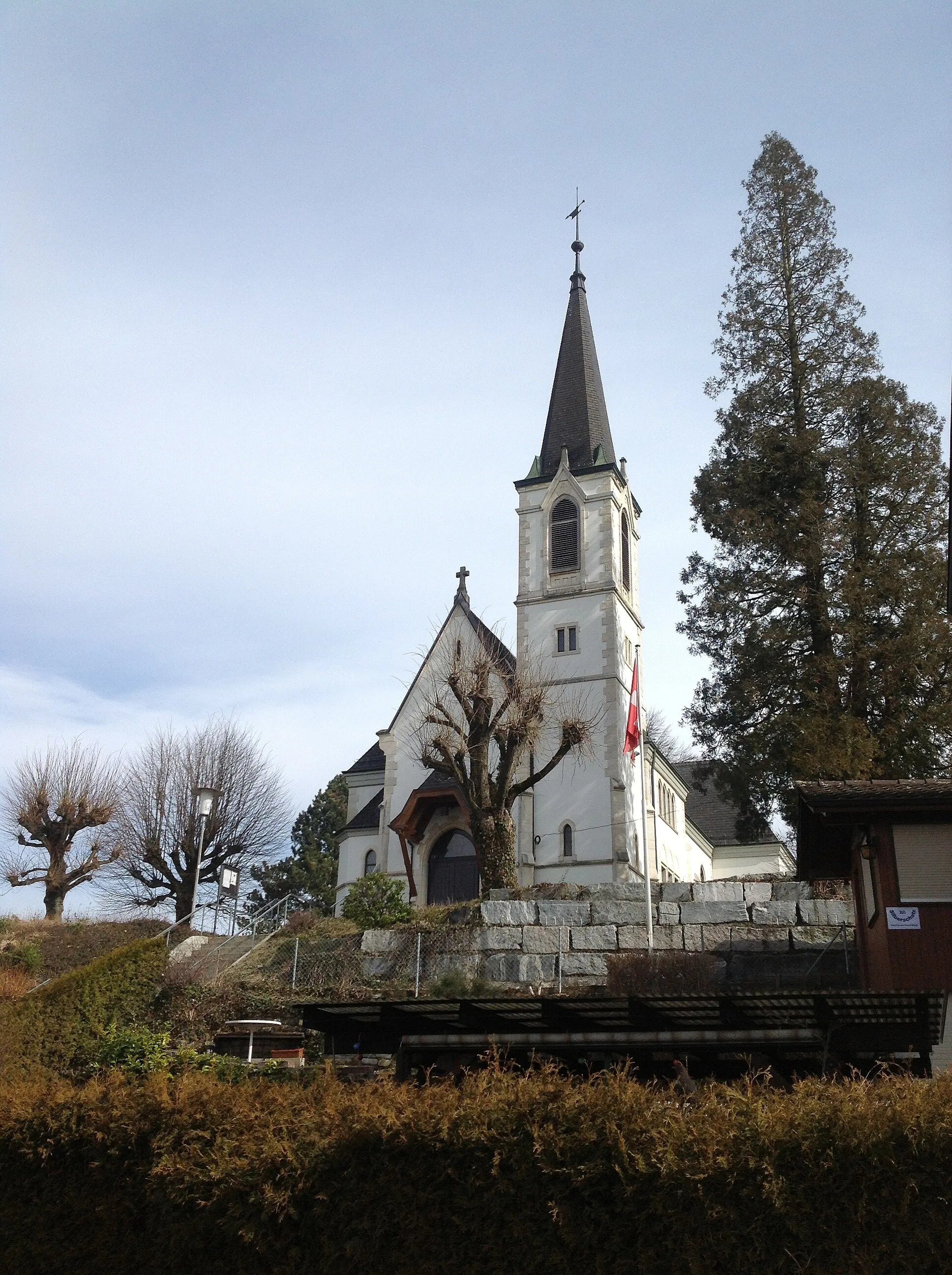 Photo showing: Reformierte Kirche in Laufen BL