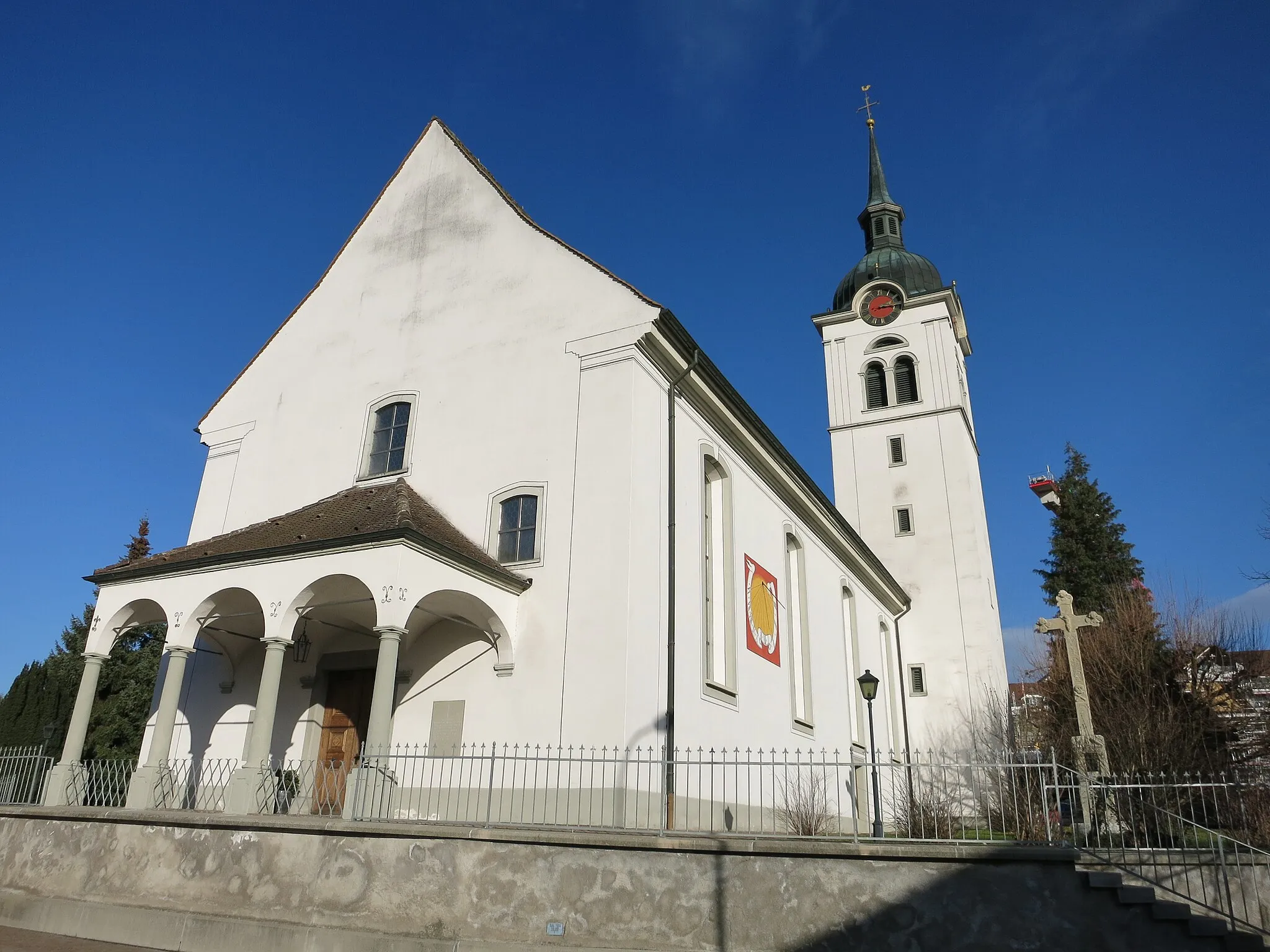 Photo showing: Pfarrkirche, Oberlunkhofen AG, Schweiz