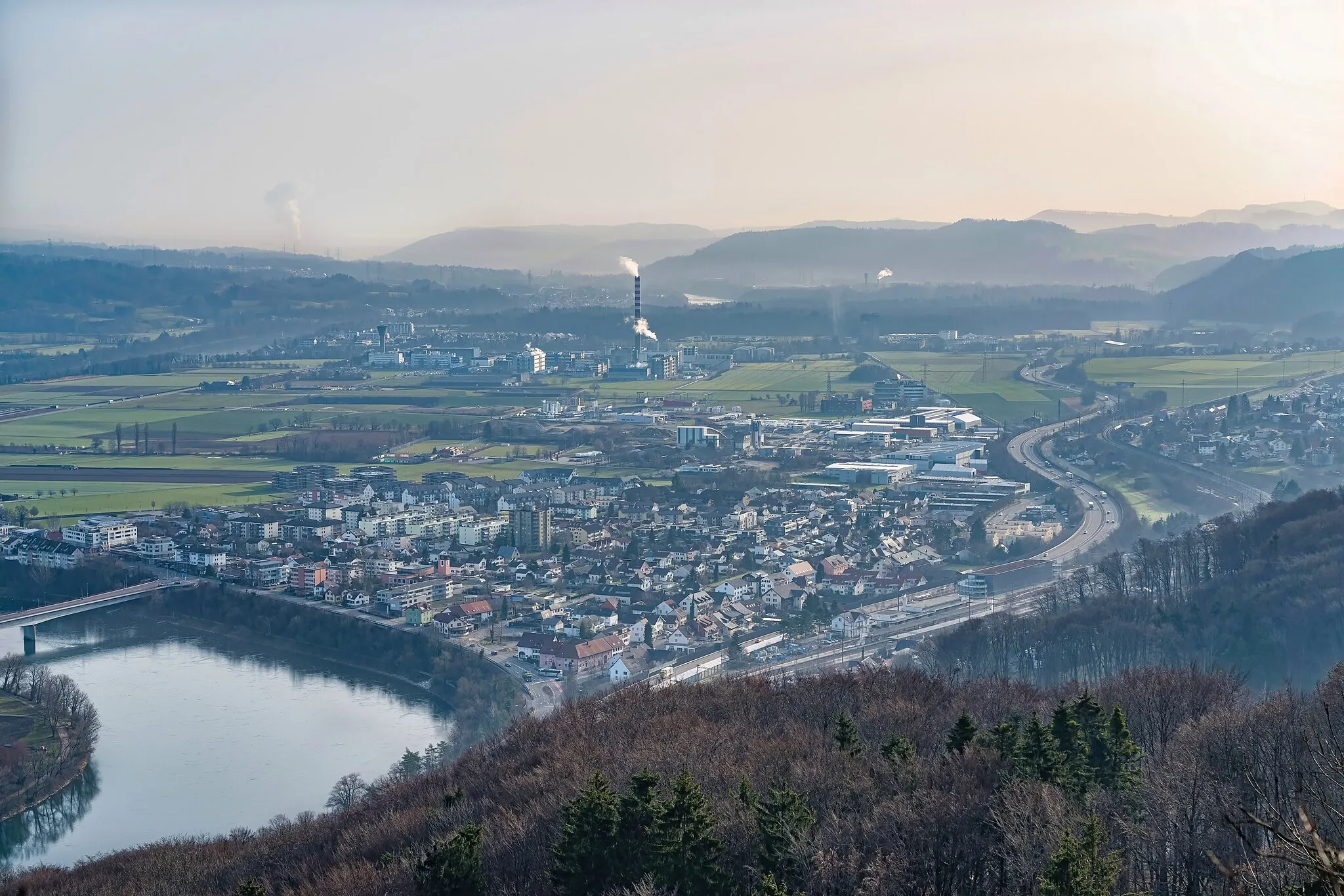 Photo showing: Blick auf Stein von der Mumpferfluhe