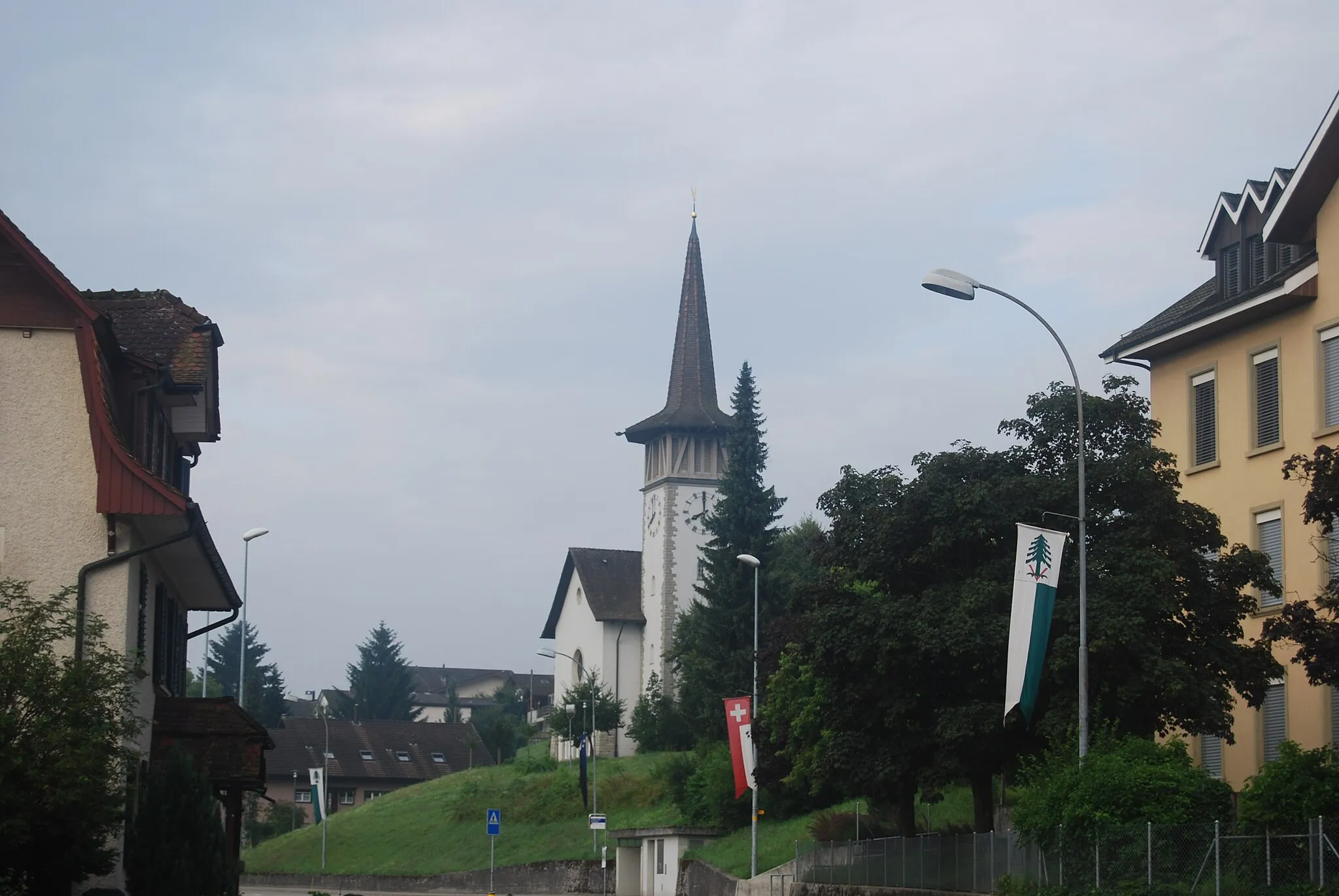 Photo showing: Church of Vordemwald, canton of Aargau, Switzerland