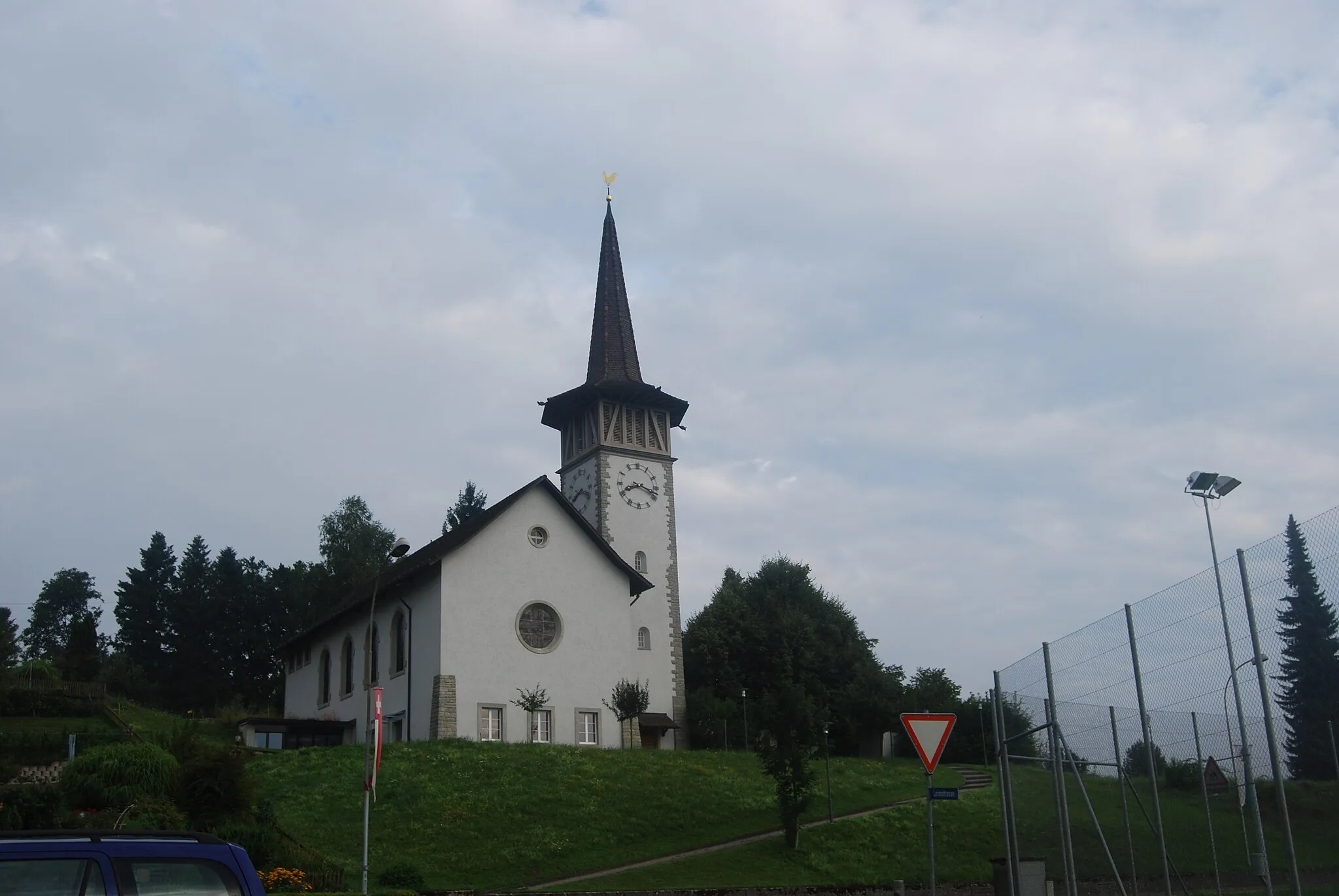 Photo showing: Church of Vordemwald, canton of Aargau, Switzerland