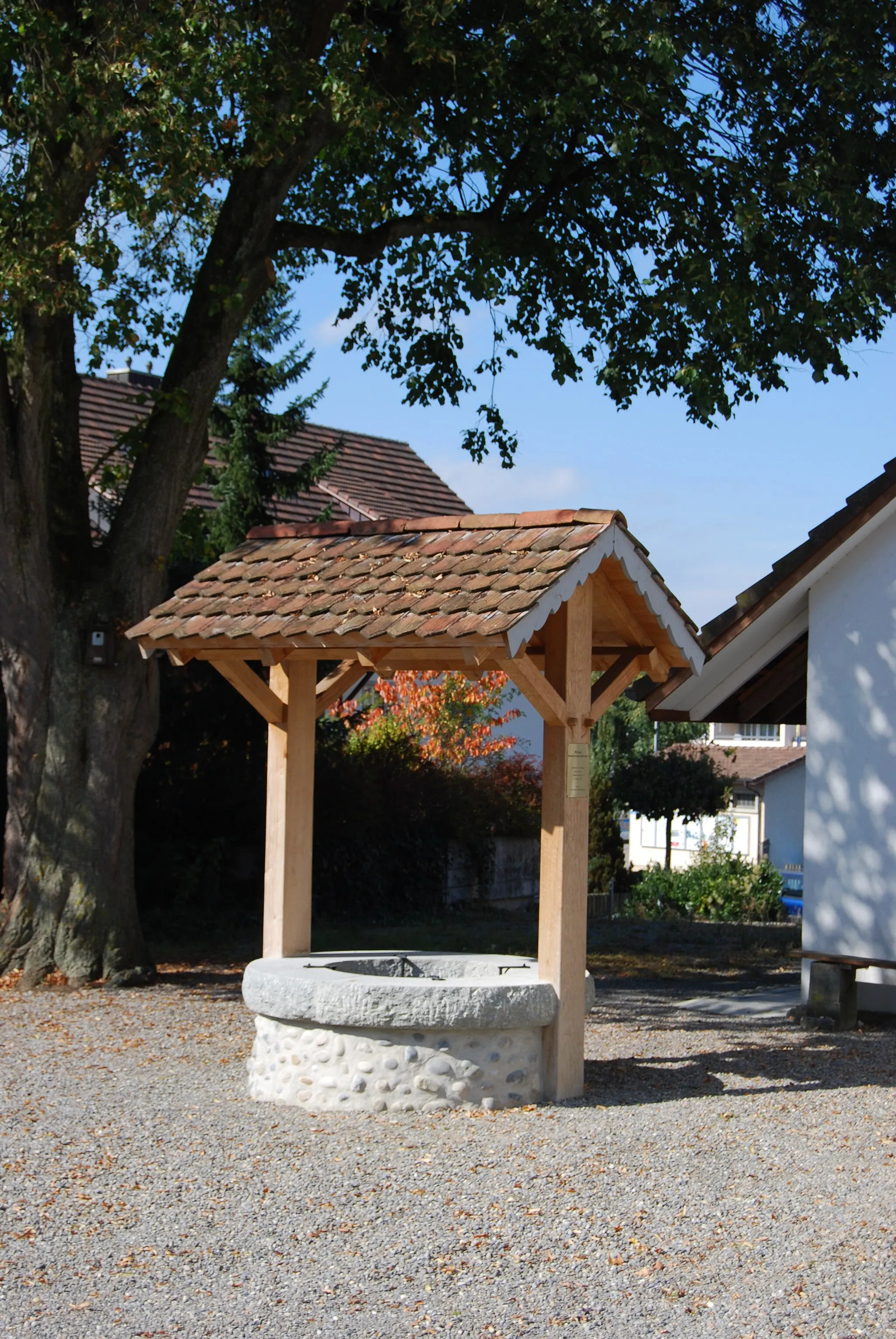 Photo showing: Fountain at Waltenschwil, canton of Aargau, Switzerland