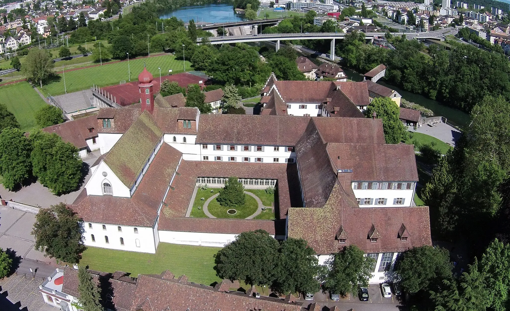 Photo showing: Blick auf das Kloster Wettingen