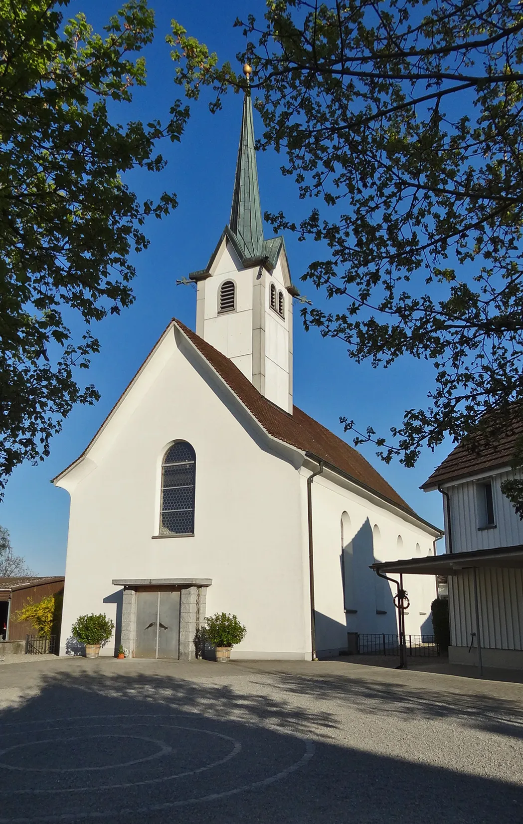 Photo showing: Catholic church, Altnau, Switzerland