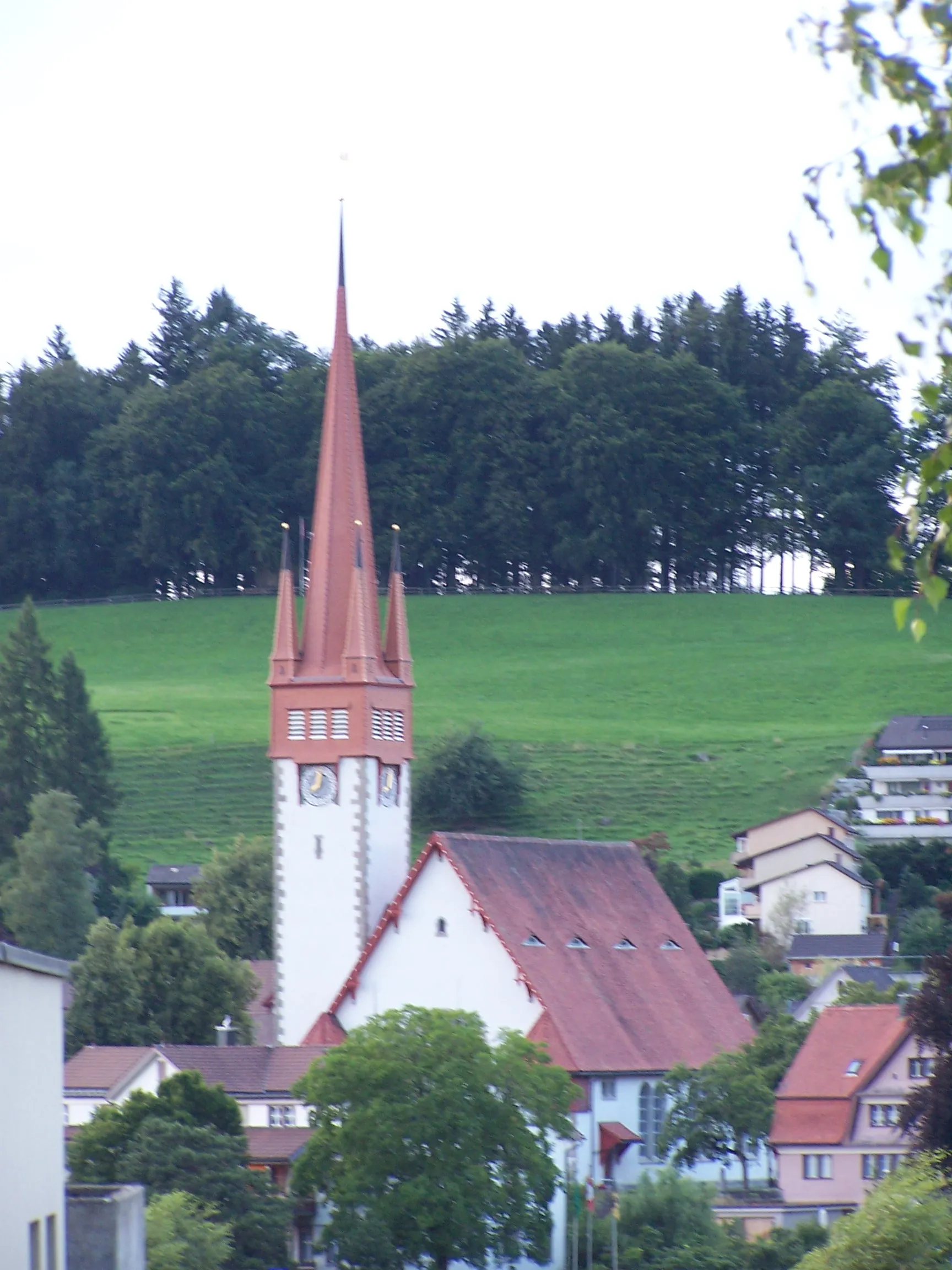 Photo showing: Reformed church in Degersheim.