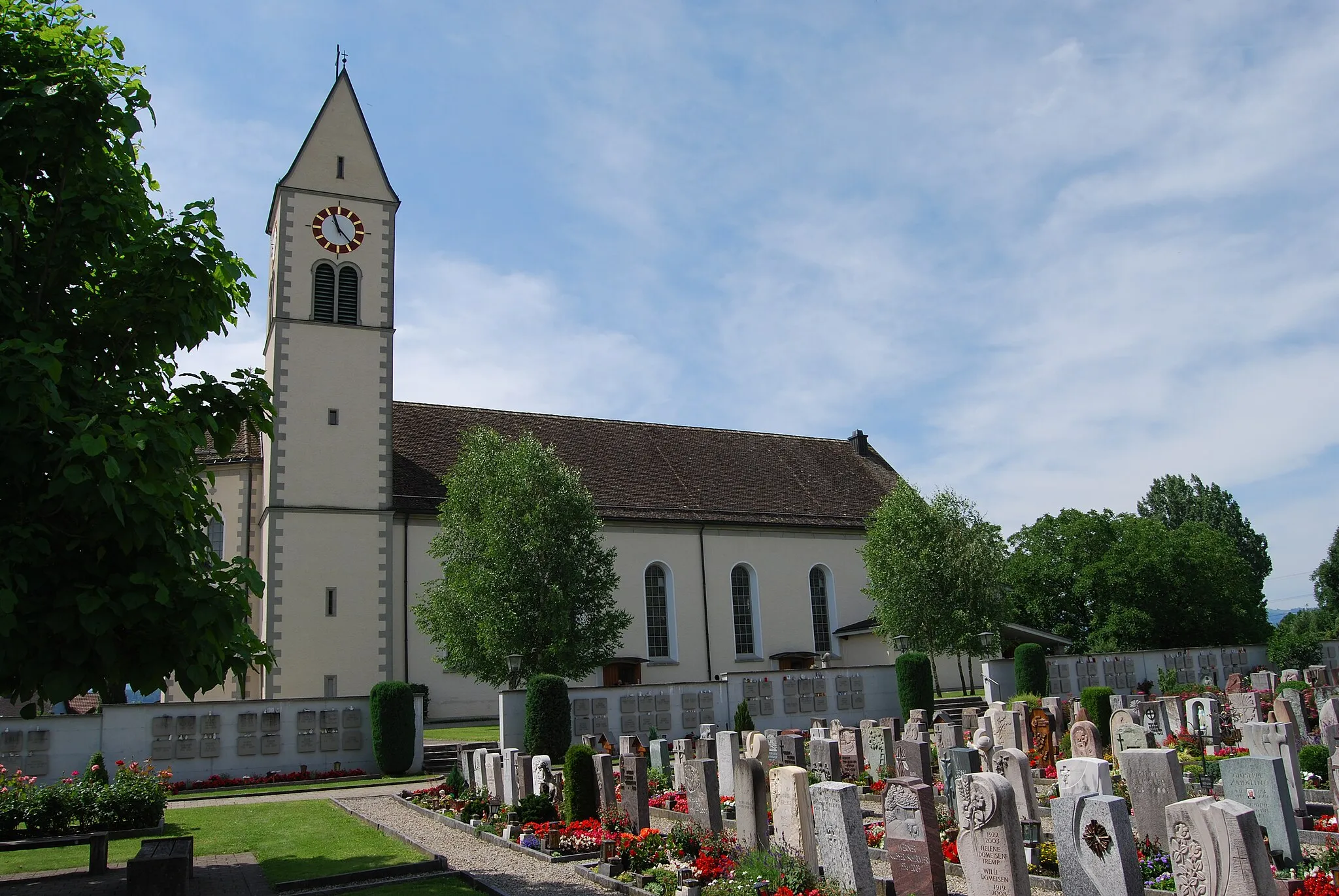 Photo showing: Church of Eschenbach, canton of St. Gallen, Switzerland