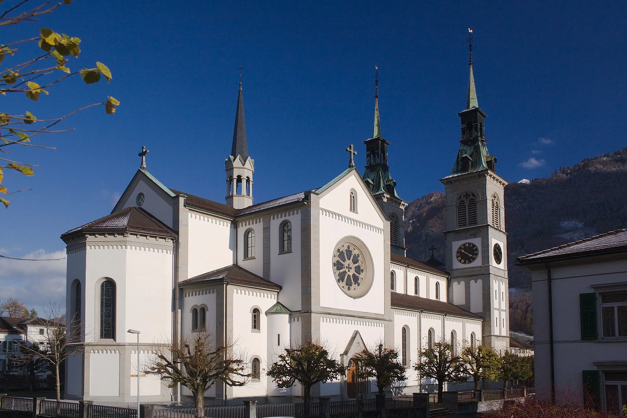 Photo showing: Stadtkirche Glarus, Schweiz Ein Bau von Ferdinand Stadler
