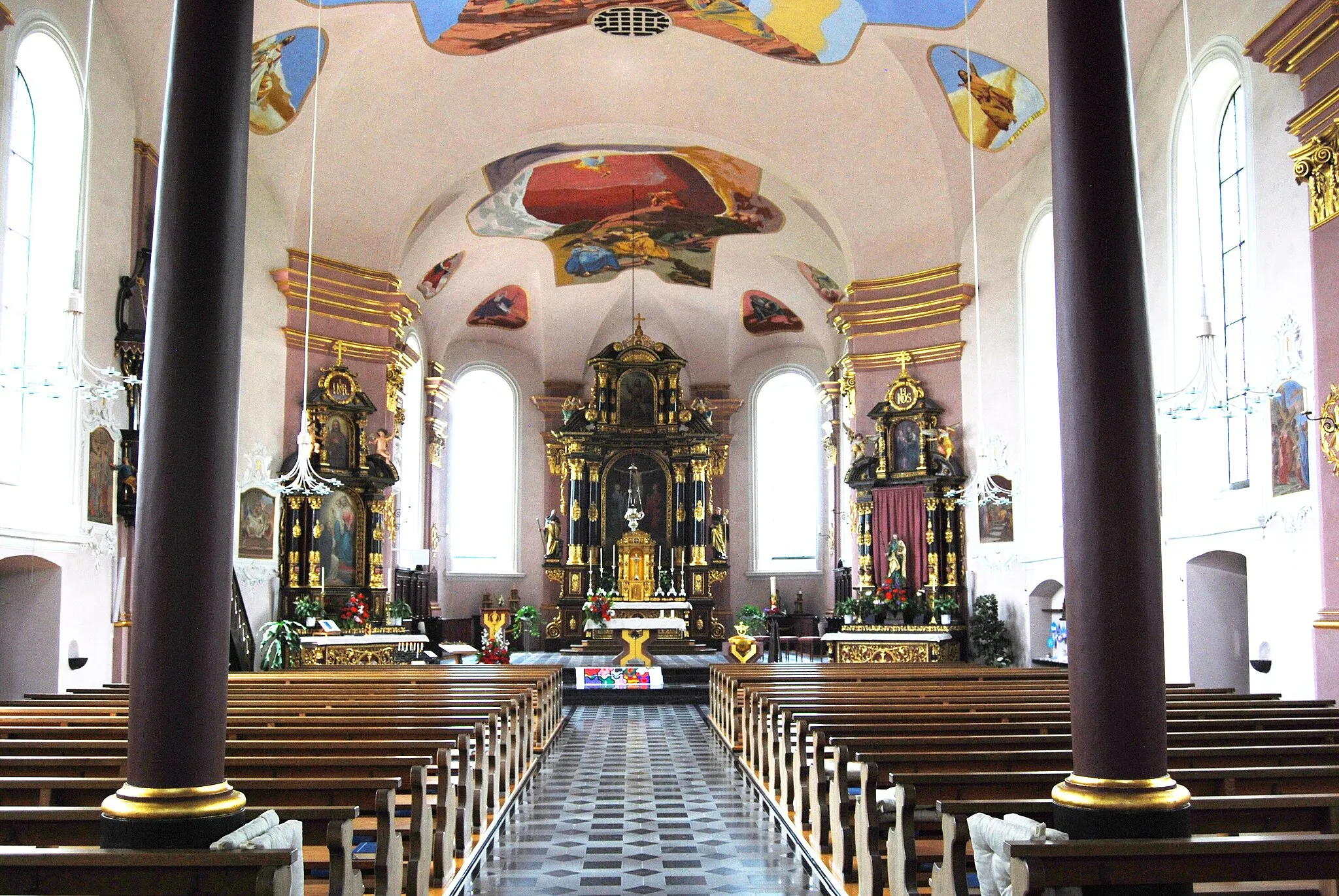 Photo showing: Church of Gommiswald, canton of St. Gallen, Switzerland