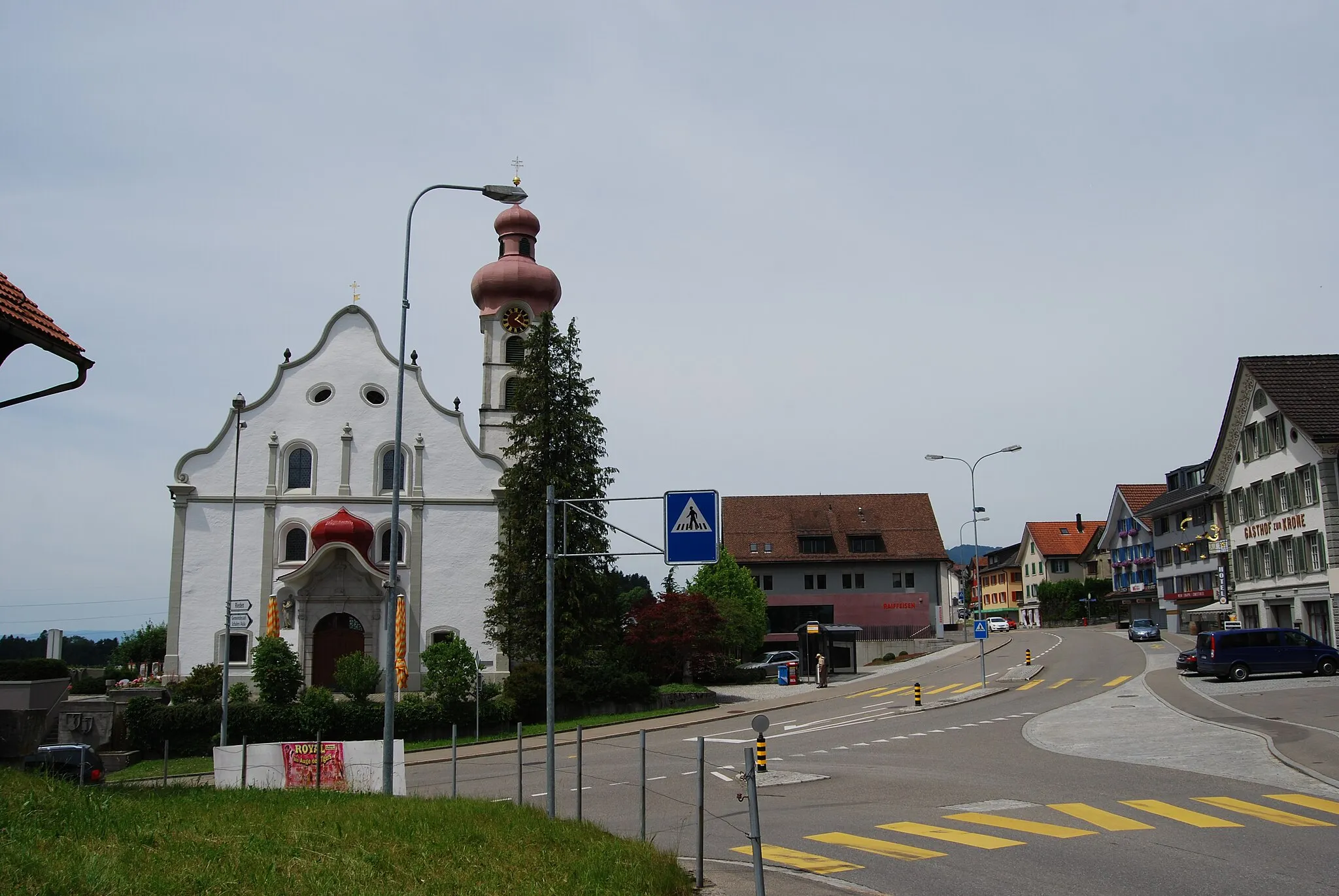 Photo showing: Church of Gommiswald, canton of St. Gallen, Switzerland