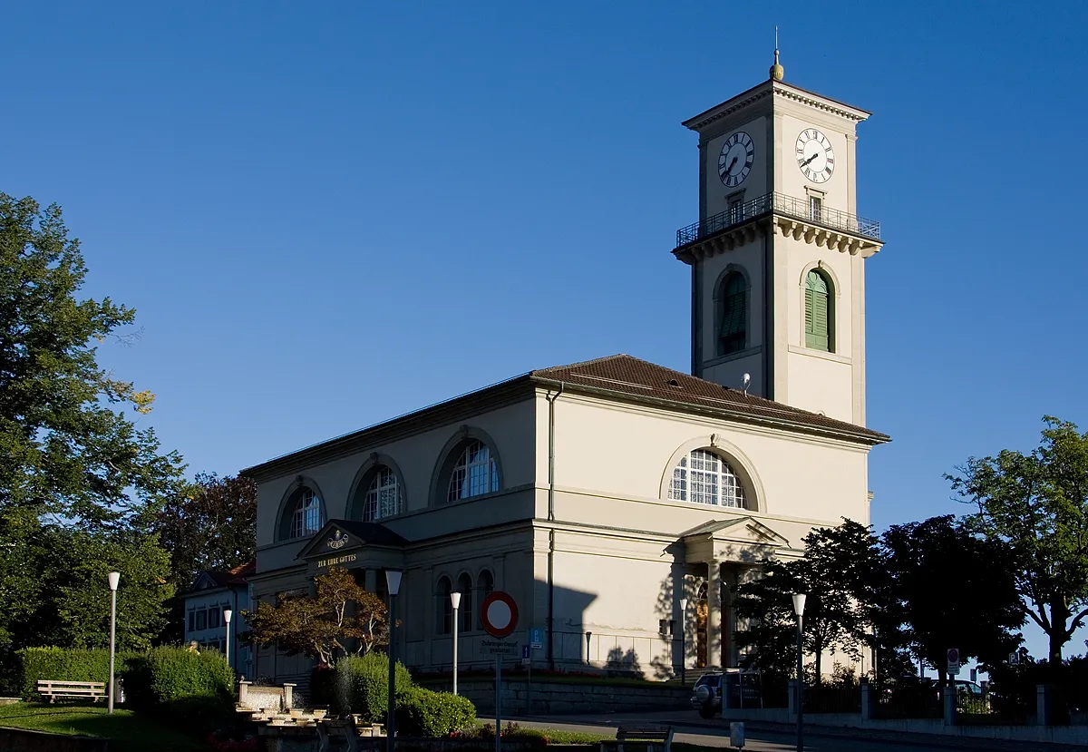 Photo showing: Die Reformierte Kirche von Heiden.