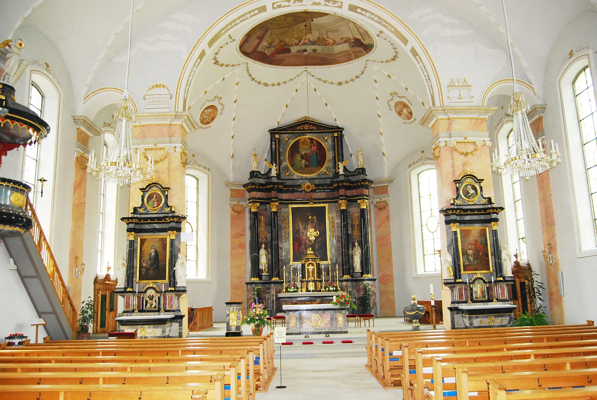 Photo showing: Church of Kaltbrunn, canton of St. Gallen, Switzerland