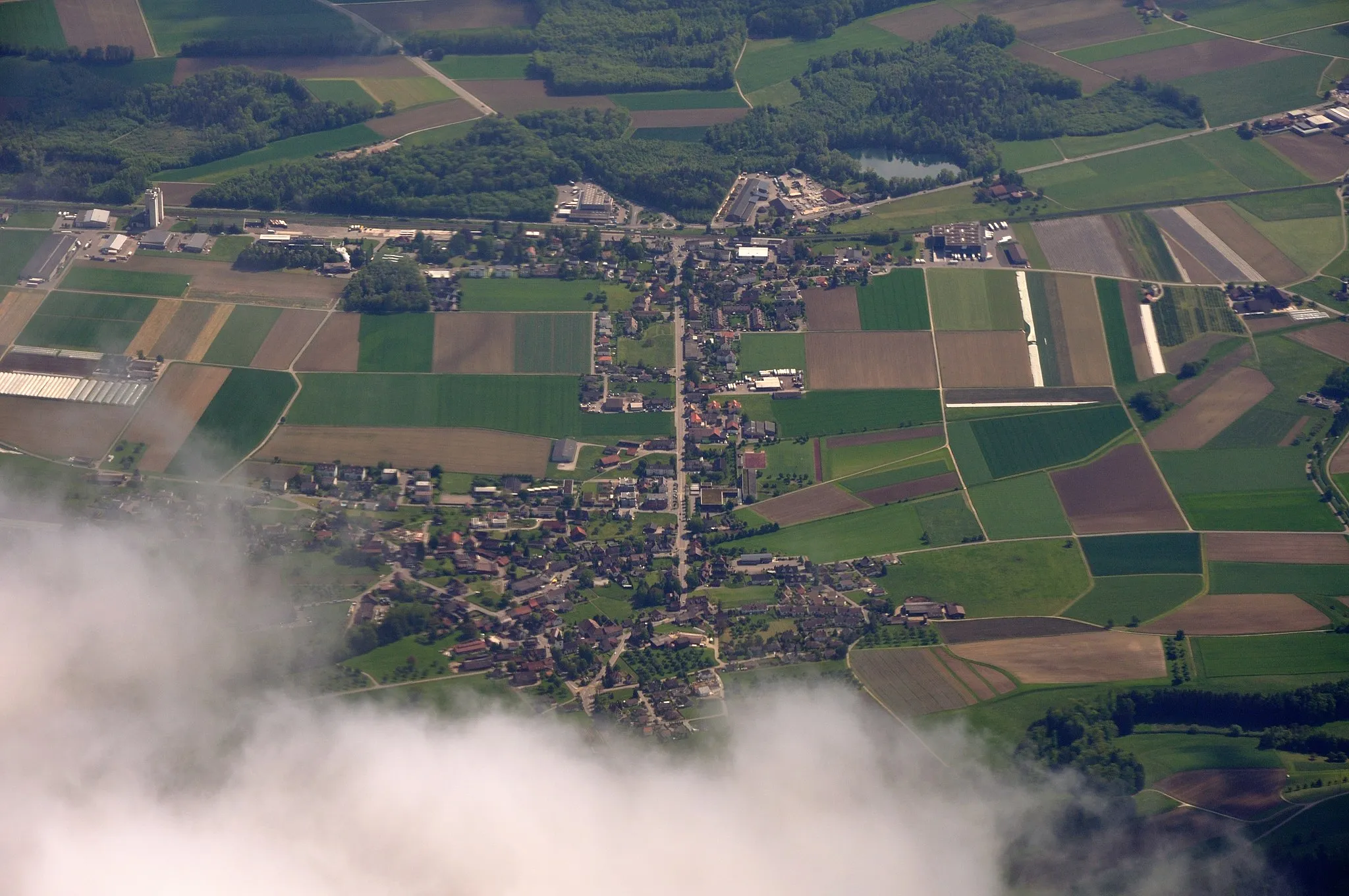 Photo showing: Switzerland, Thurgau, Märstetten from overhead Tägerwilen