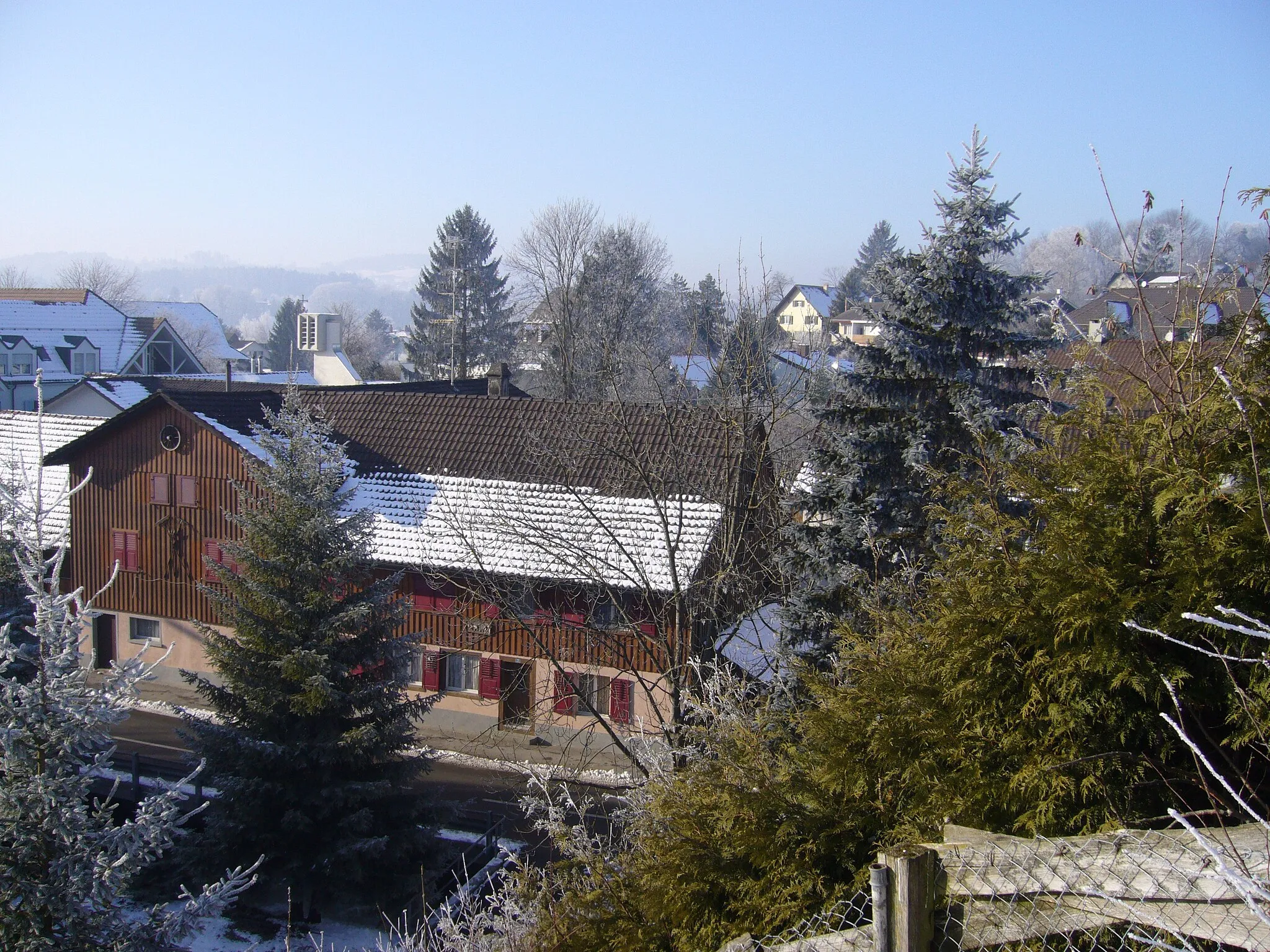 Photo showing: Blick vom Töönler auf den Dorfkern von Matzingen.