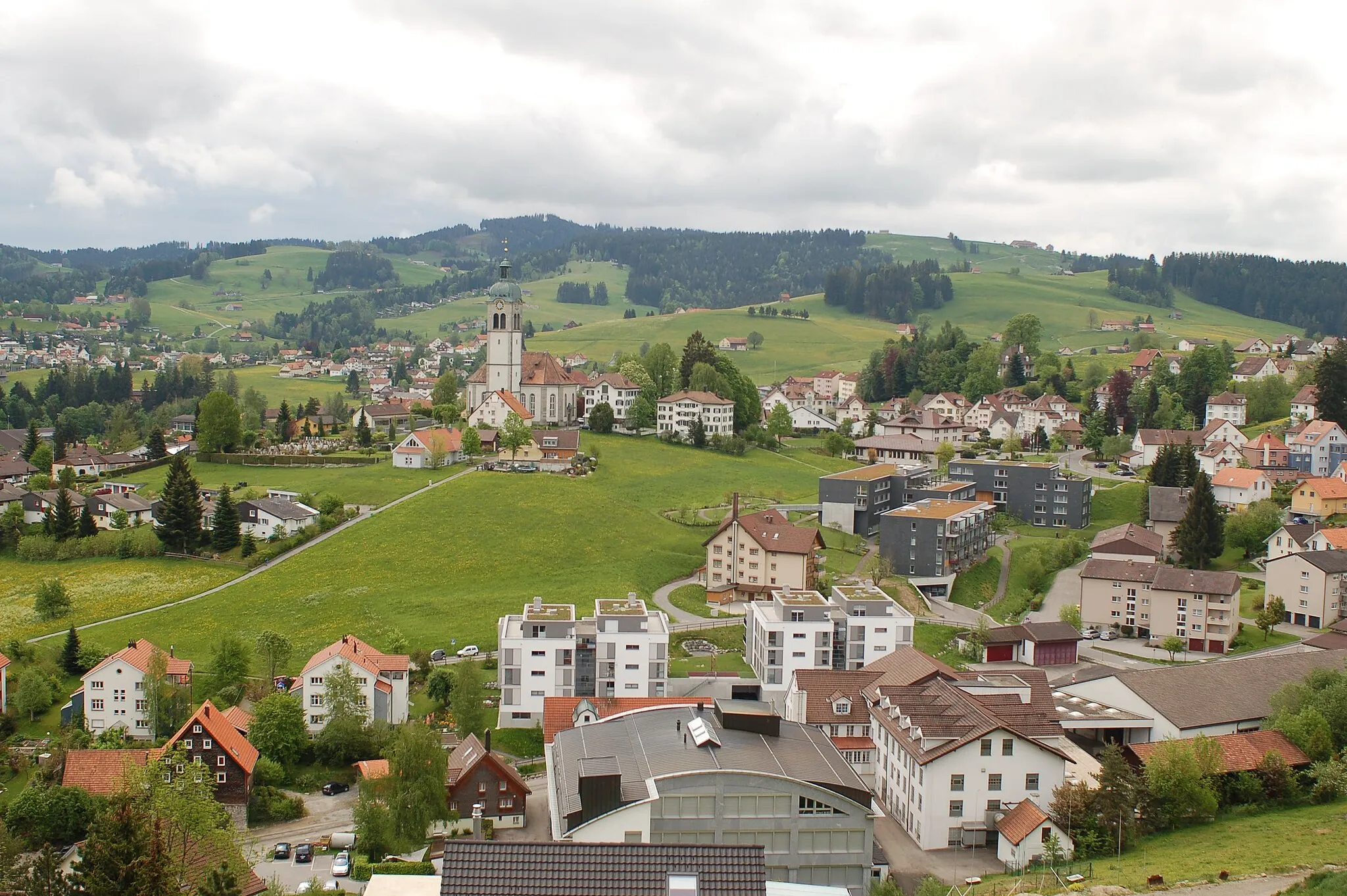 Photo showing: Town of Speicher in the canton Appenzell Ausserrhoden in Switzerland