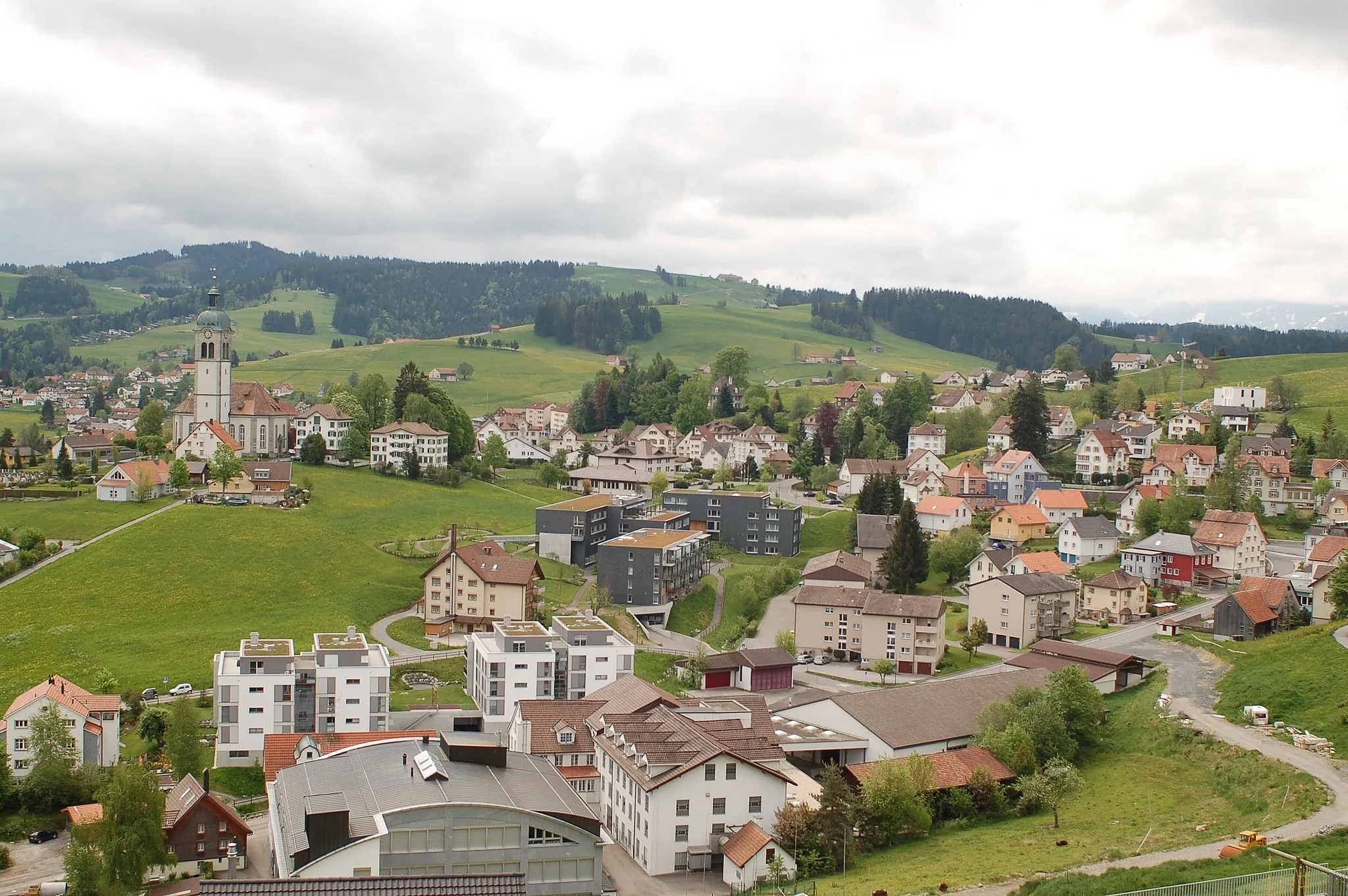 Photo showing: Town of Speicher in the canton Appenzell Ausserrhoden in Switzerland