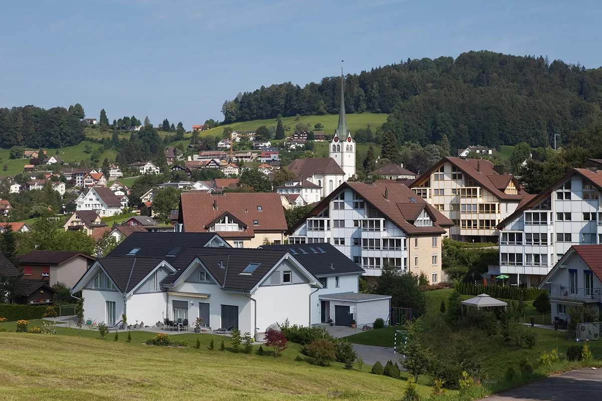 Photo showing: Teufen (AR) mit Reformierter Kirche