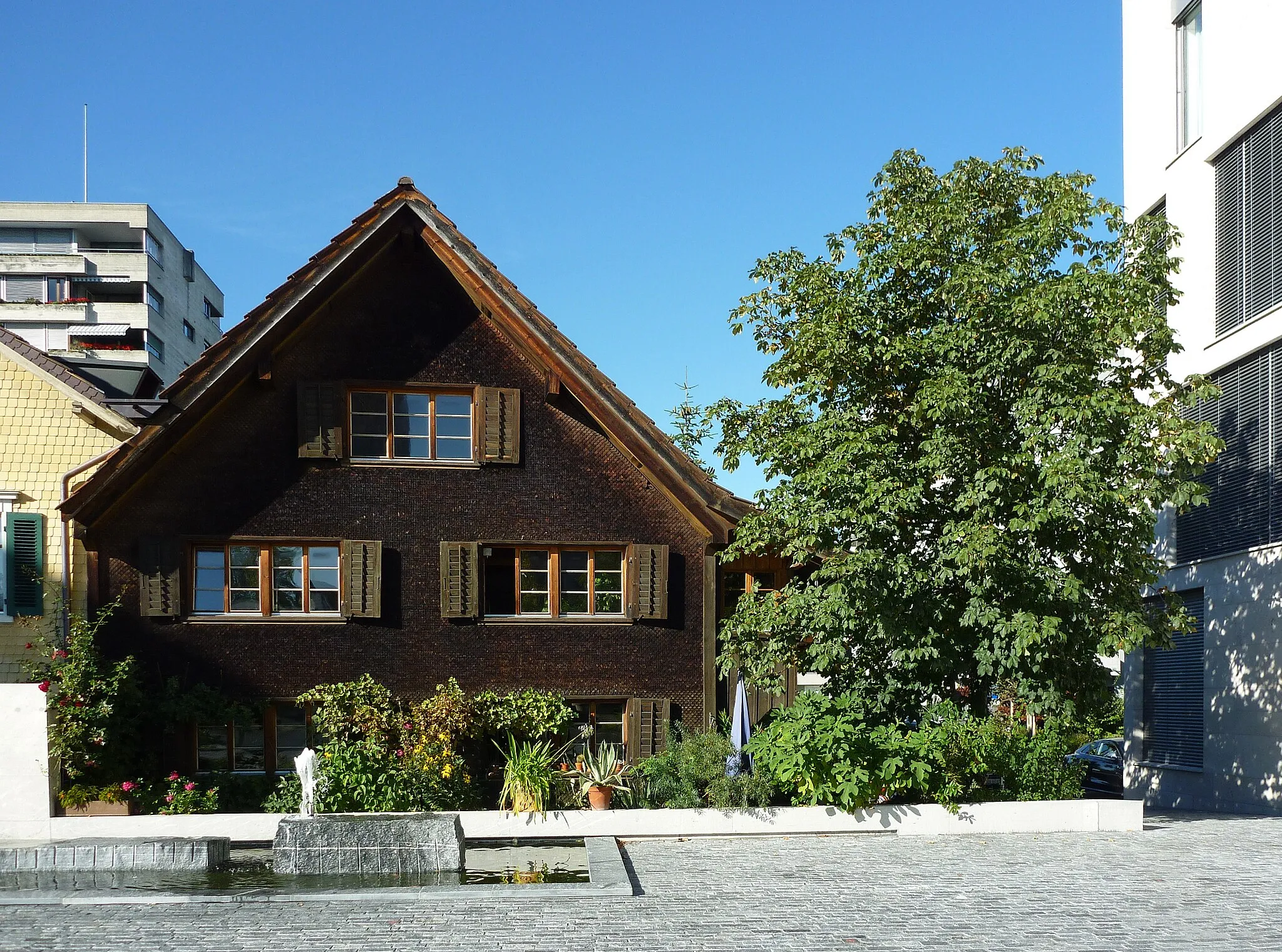 Photo showing: Birth house of Oswald Heer, Oswald-Heer-Gasse 3 in Uzwil