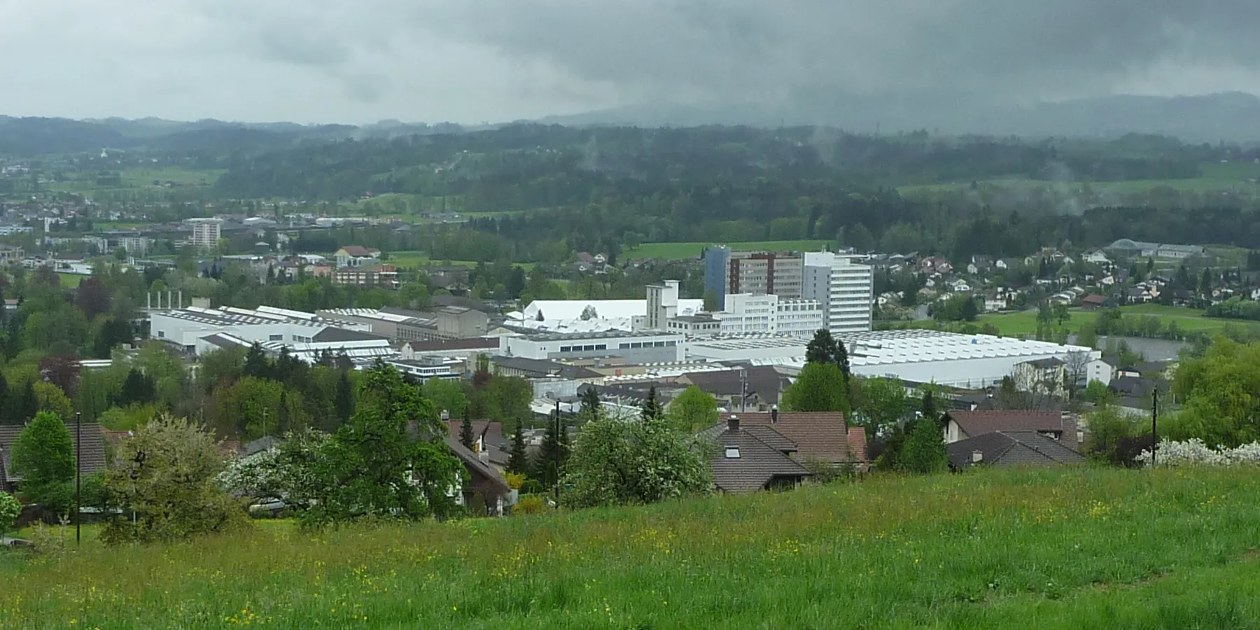 Photo showing: Main plant of Uzwil's biggest company Bühler AG