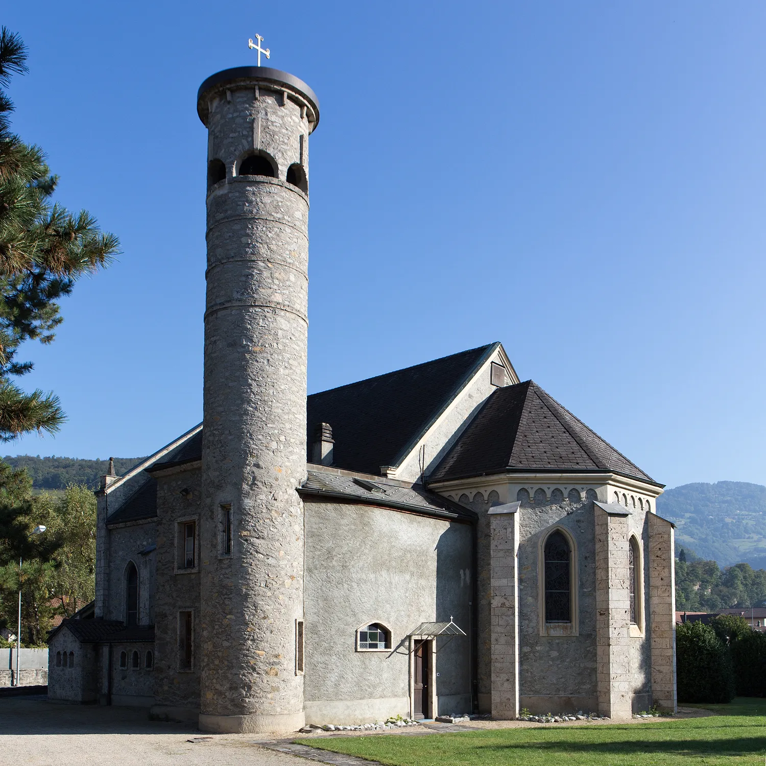 Photo showing: Katholische Kirche in Bex