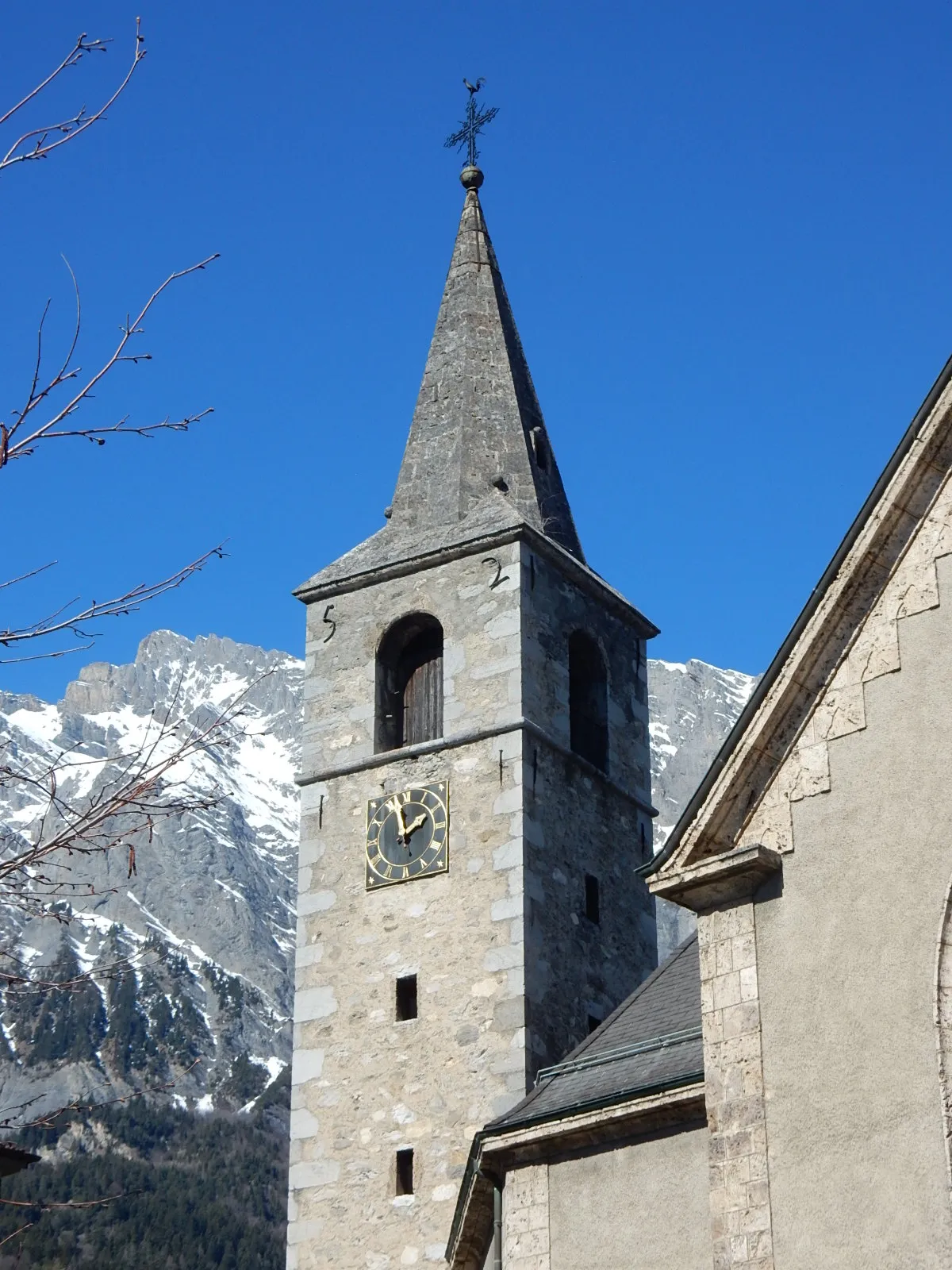 Photo showing: Chamoson, église paroissiale, clocher