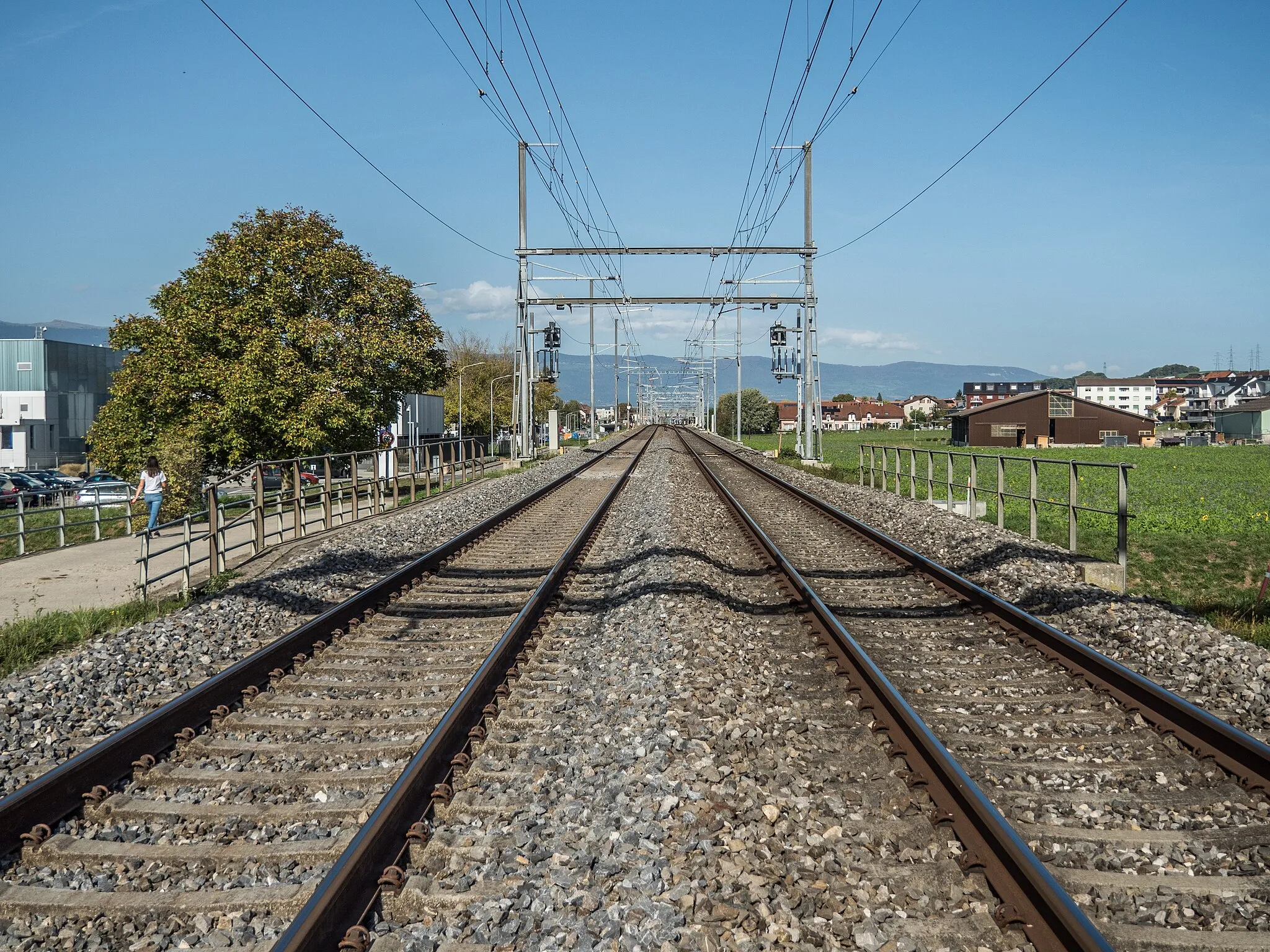 Photo showing: Railroad Bridge over the Talent River, Chavornay, Canton of Vaud, Switzerland