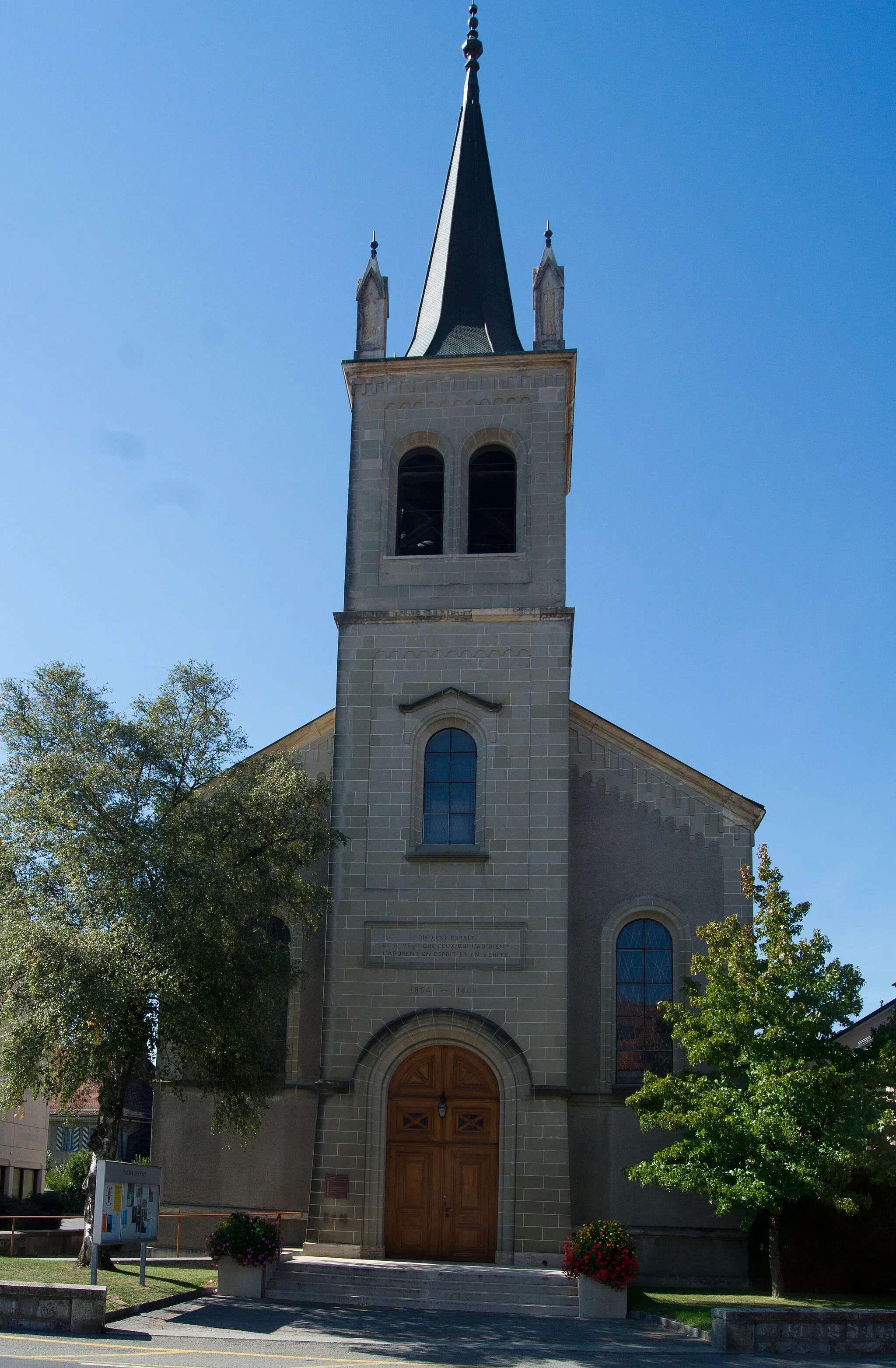 Photo showing: Temple d'Echallens, canton de Vaud, Suisse.