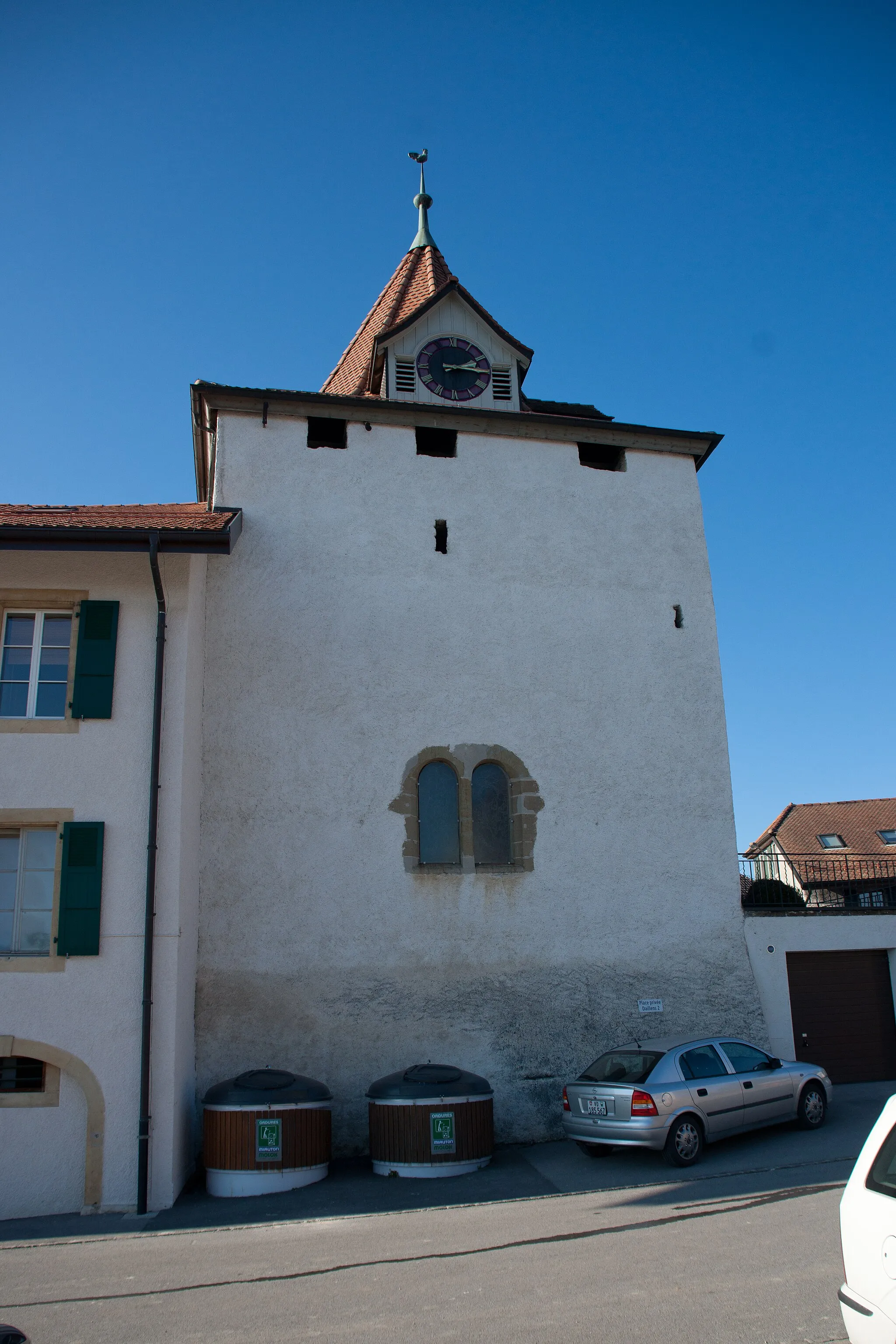 Photo showing: Temple de Penthalaz, canton de Vaud, Suisse.
